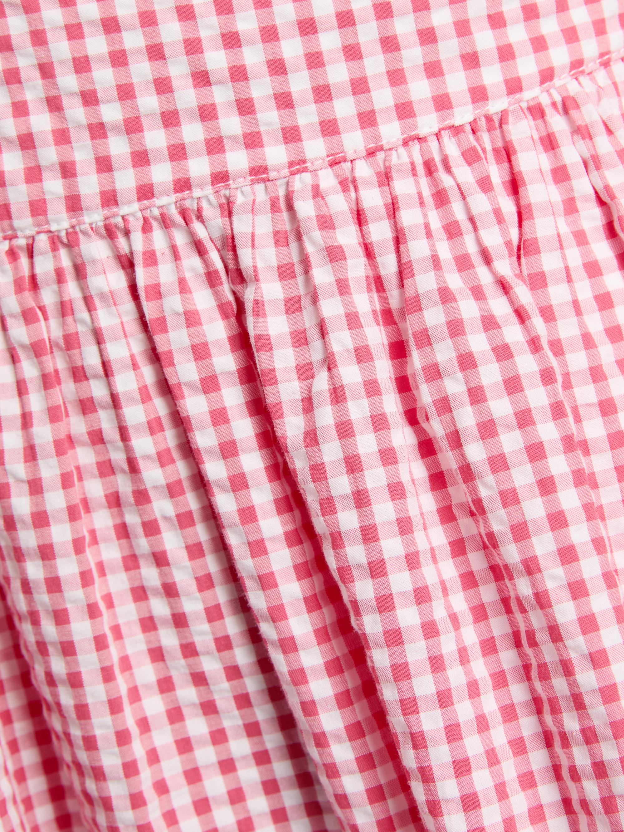 LoveShackFancy Women's Khloe Gingham Cotton Minidress - Berry Bramble | Thumbnail 7