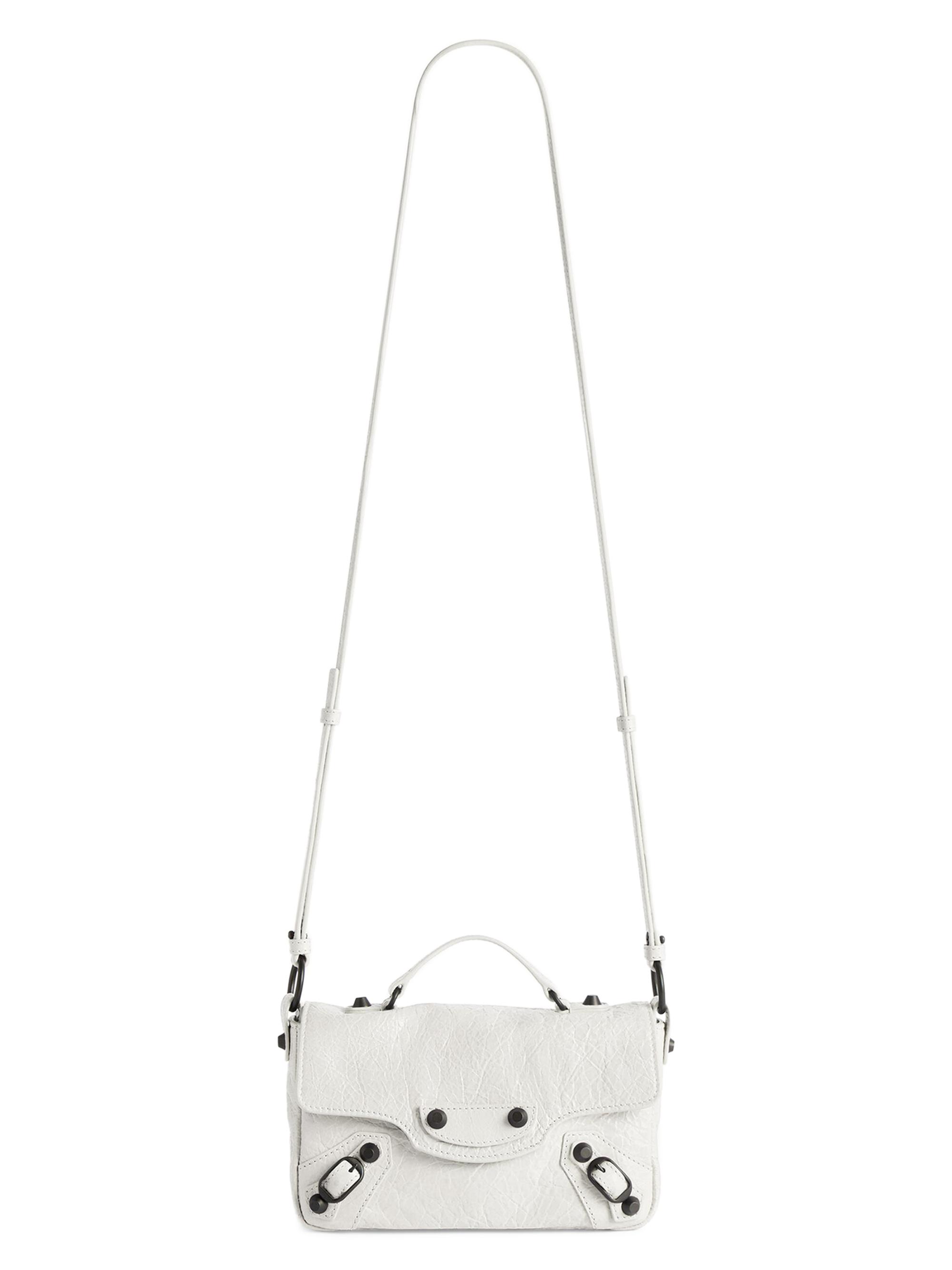 Balenciaga Women's Le City Flap Nano Crossbody Bag - Optic White