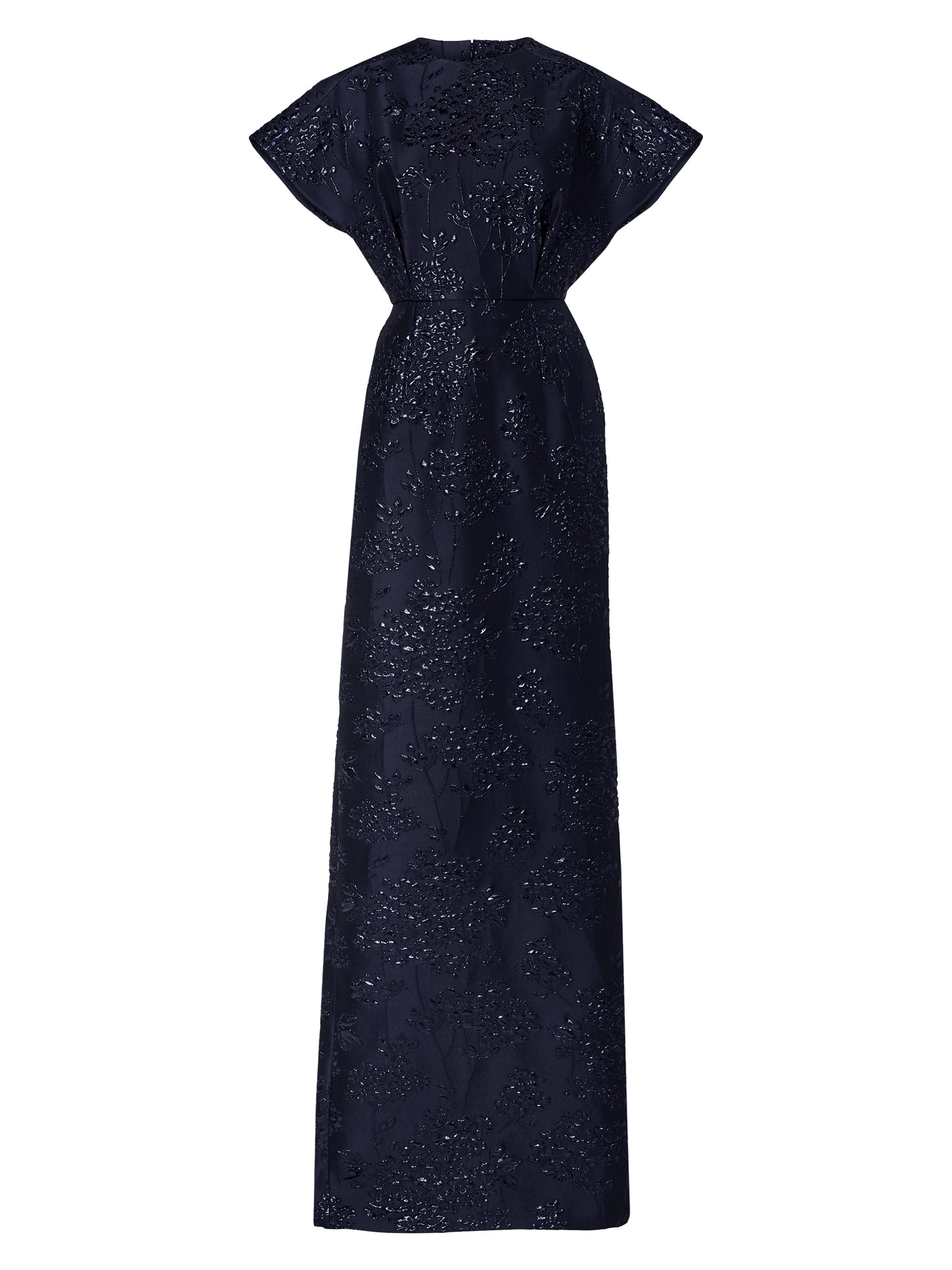 Carolina Herrera Women's Embellished Fan Bodice Gown - Midnight - Women's Clothing