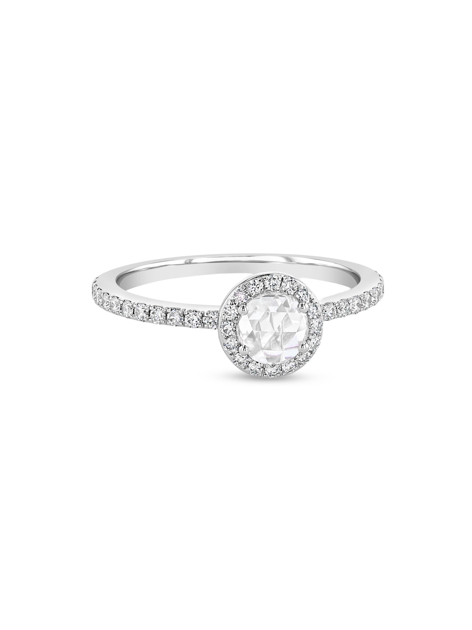 64 Facets Women's Scallop 18K White Gold & 0.73 TCW Diamond Solitaire Ring - White Gold