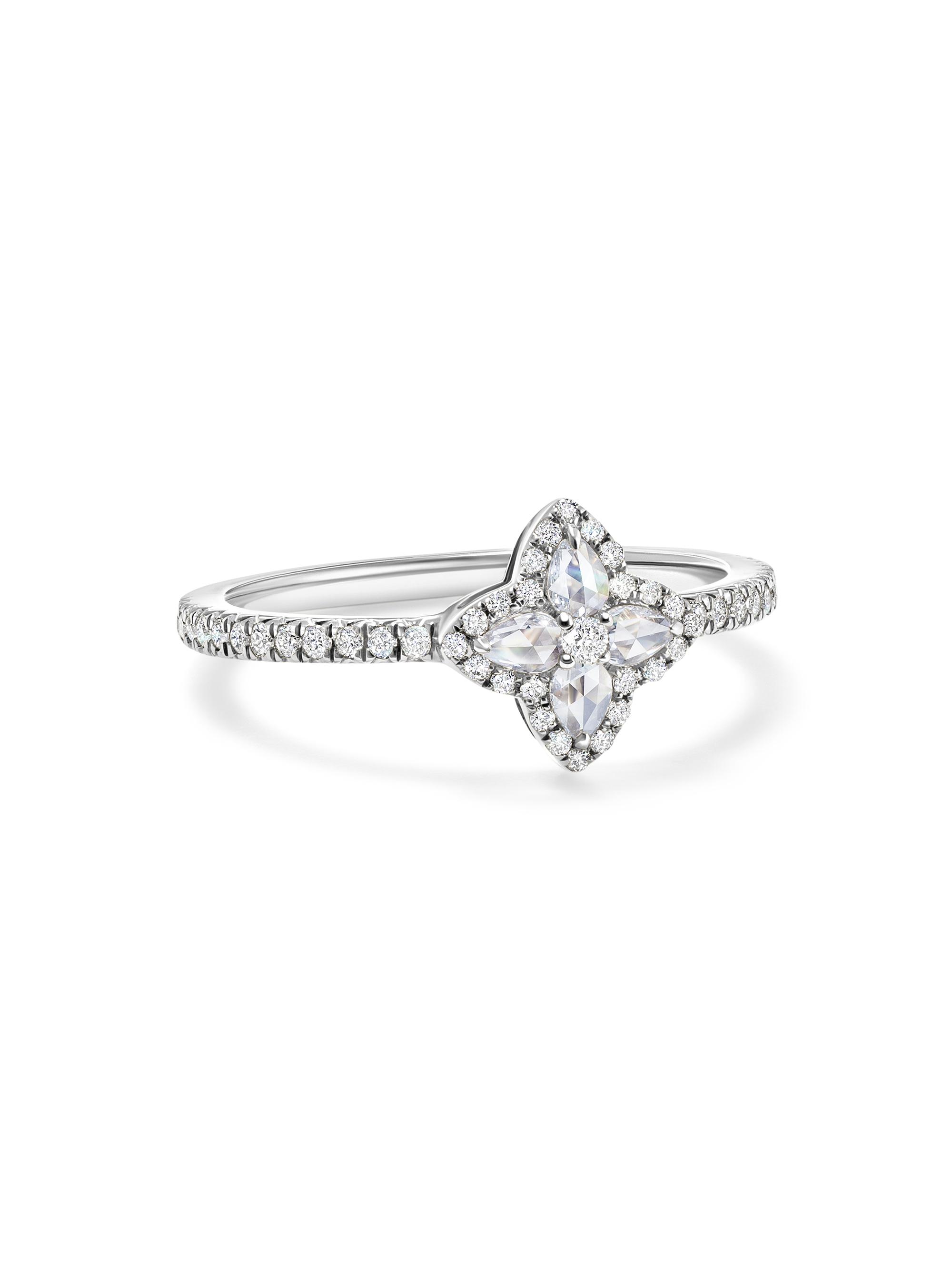 64 Facets Women's Blossom 18K White Gold & 0.34 TCW Diamond Ring - White Gold