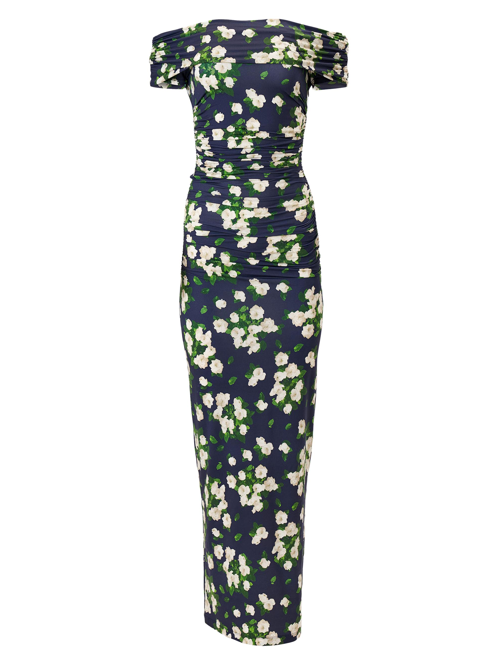 Carolina Herrera Women's Cabana Floral Off-The-Shoulder Gathered Maxi Dress - Midnight Multi