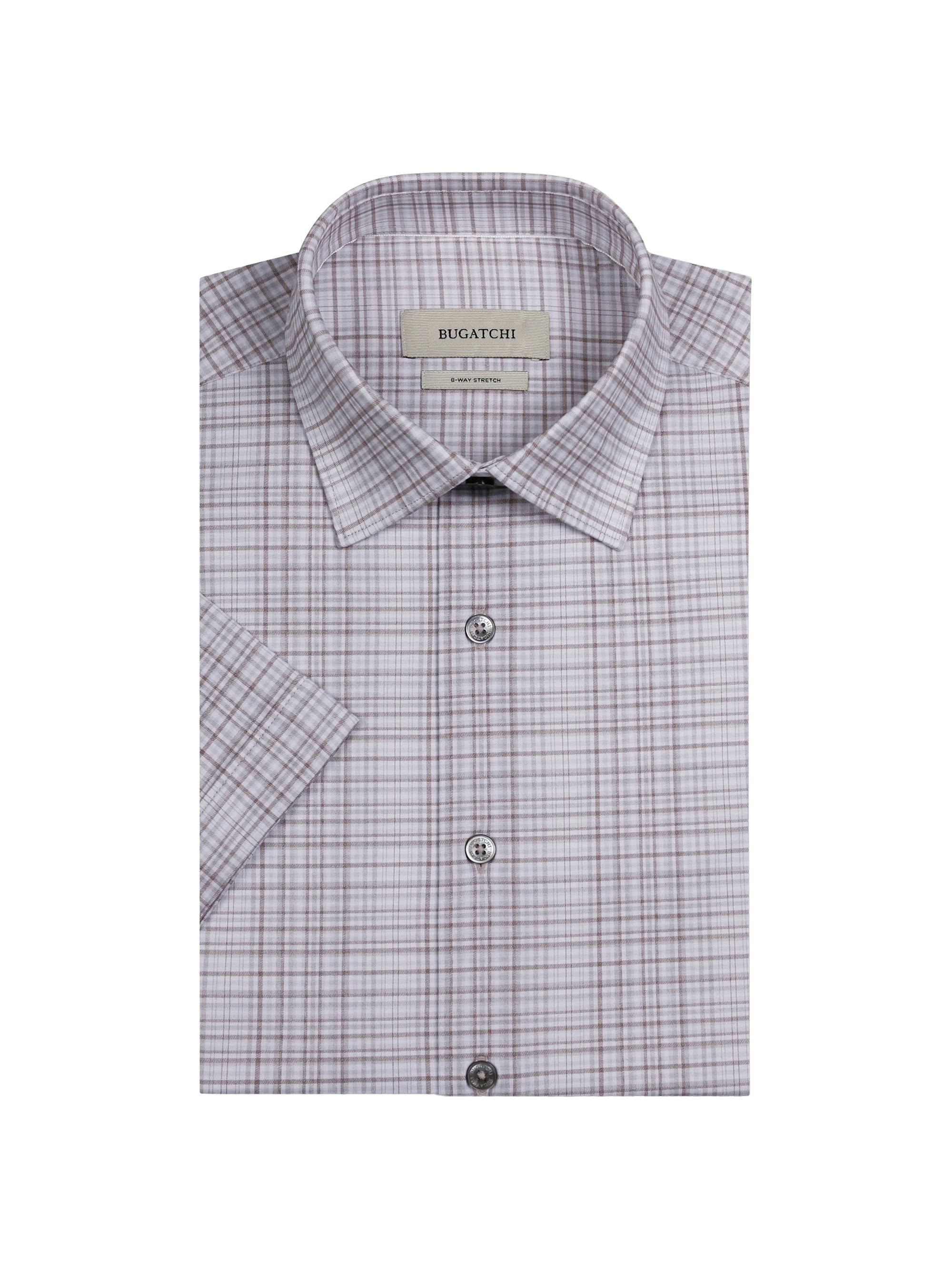 Bugatchi Men's Miles Ooohcotton Short-Sleeve Shirt - Limestone