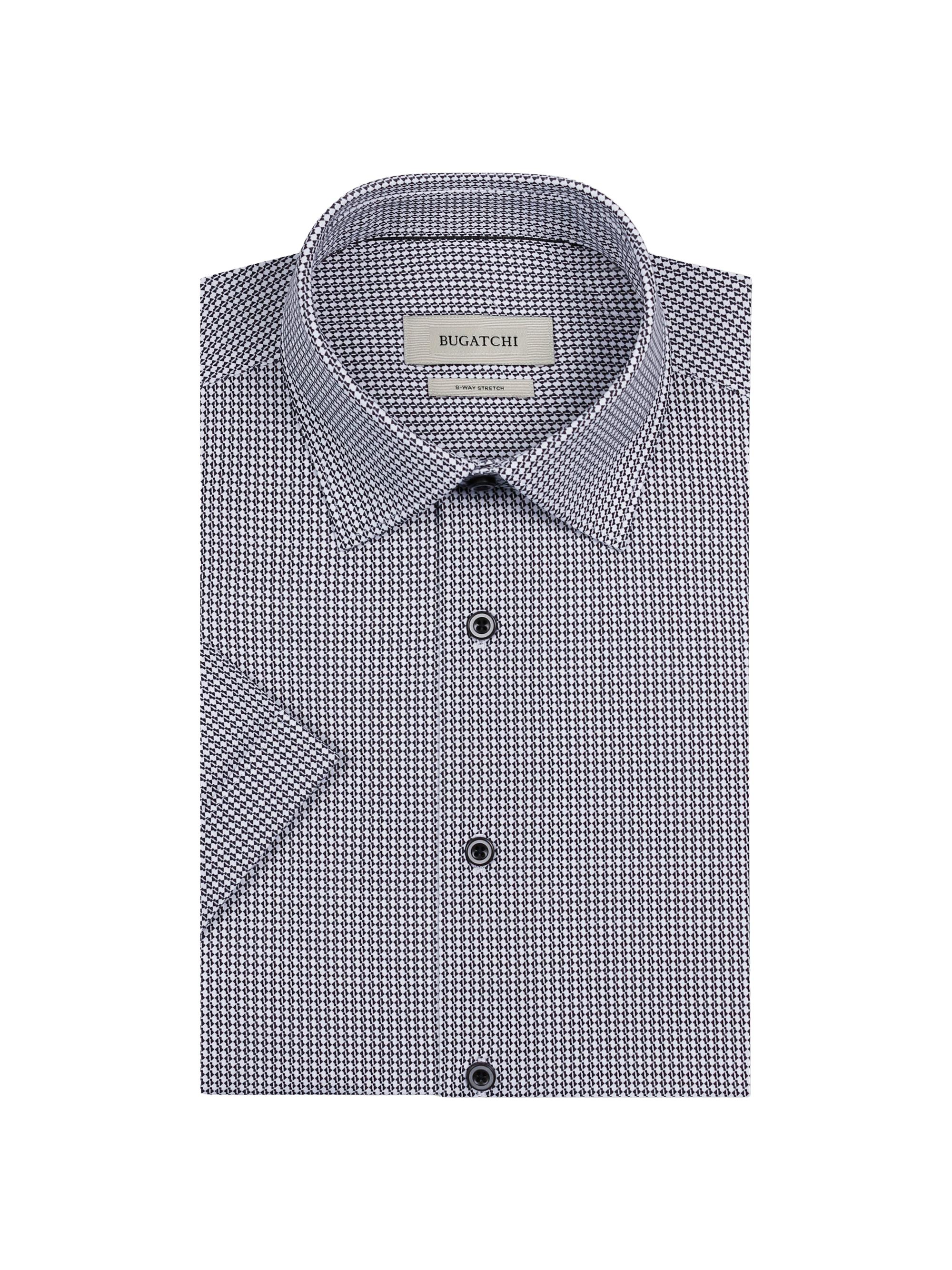 Bugatchi Men's Miles Ooohcotton Short-Sleeve Shirt - White