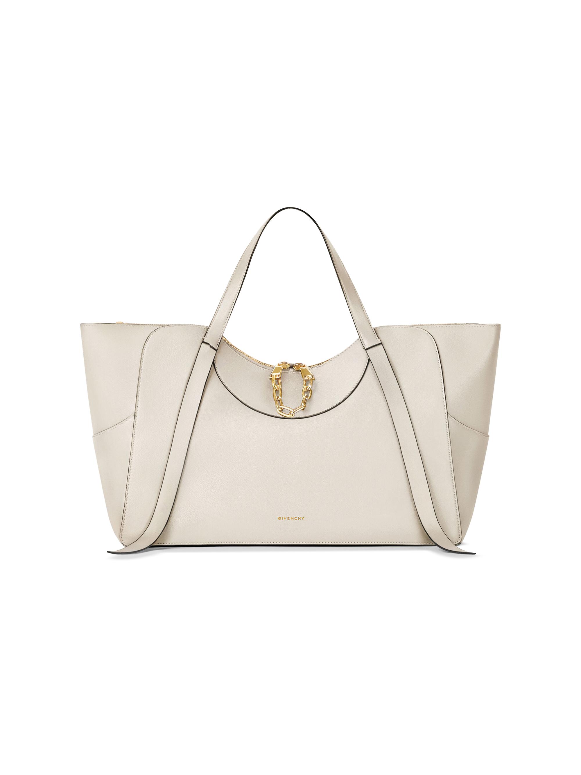 Givenchy Women's The Snatch  Shoulder Bag in Grained Leather - Cream