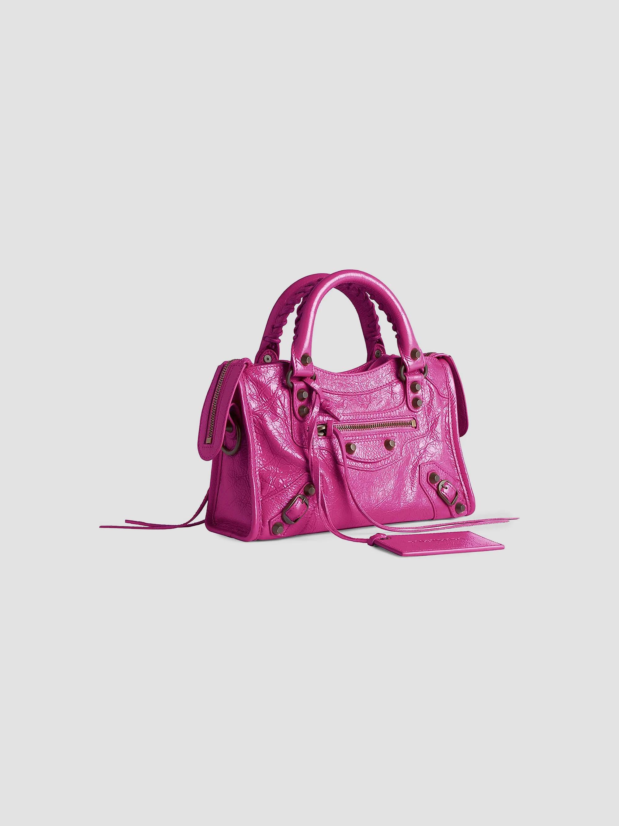【美品】バレンシアガ　BALENCIAGA バッグ City ピンクパープル Balenciaga Le City Crossbody Bag | Saks Fifth Avenue