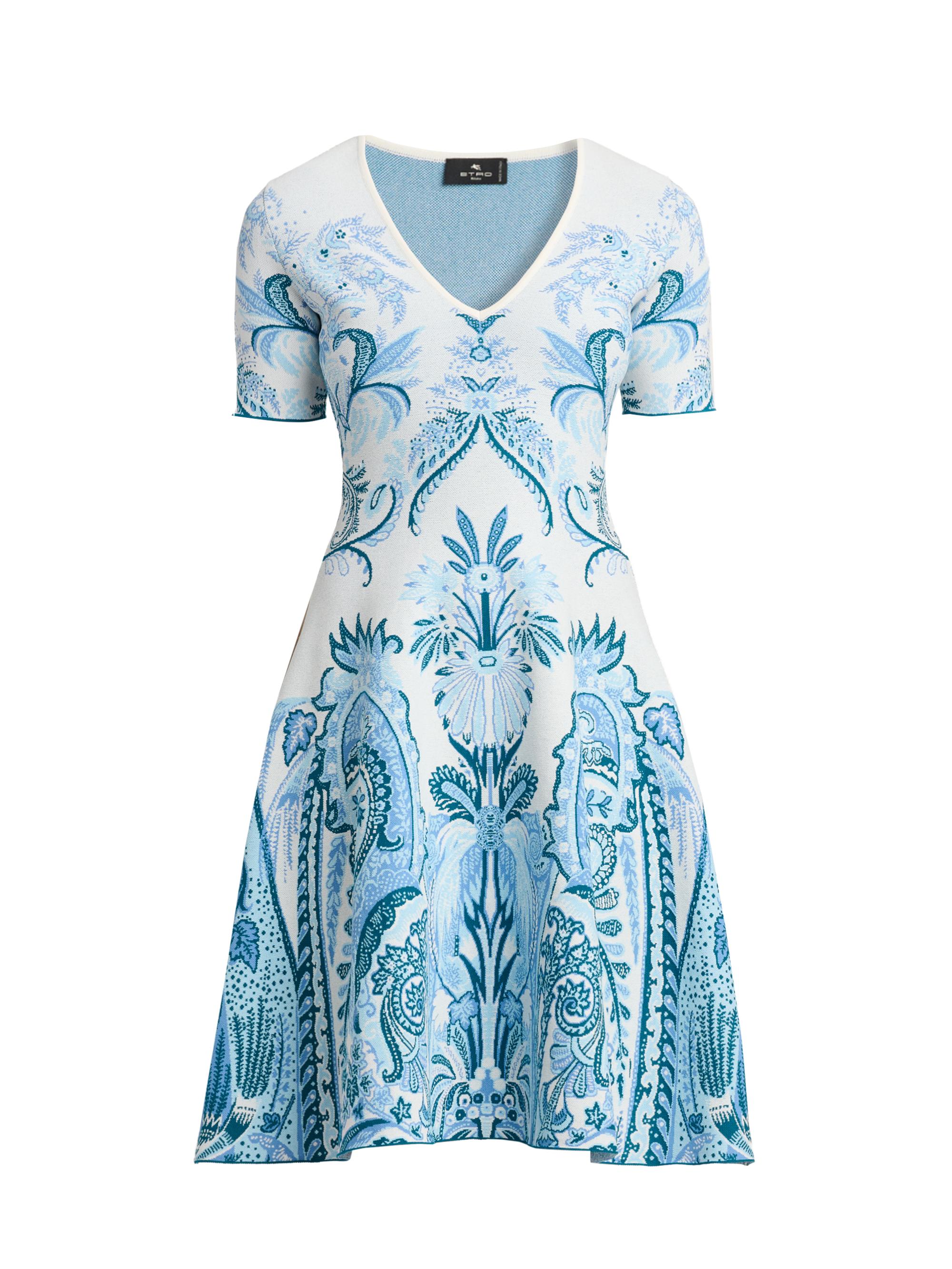 Etro Women's Paisley Knit Minidress - Carta Da Zucchero Ch