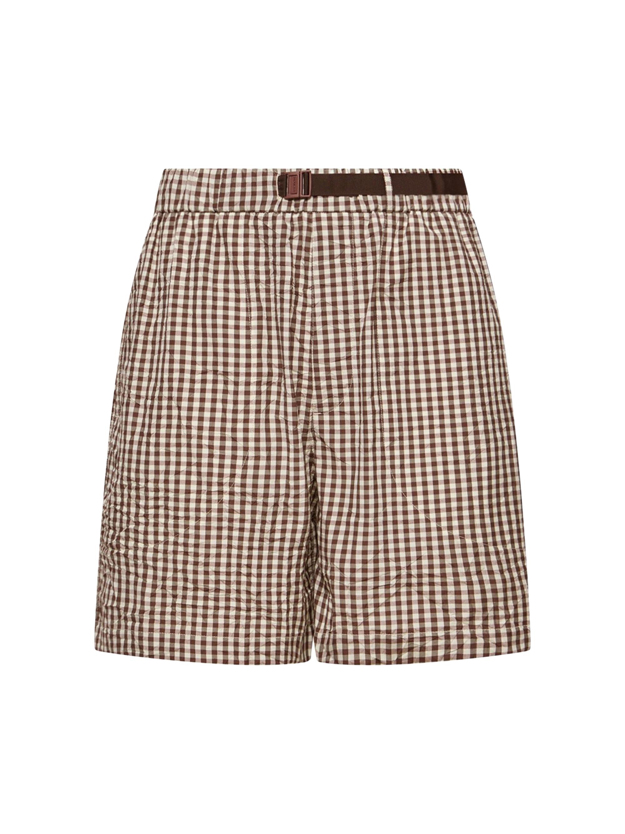 Moncler Men's Shorts in Cotton Blend - White Brown