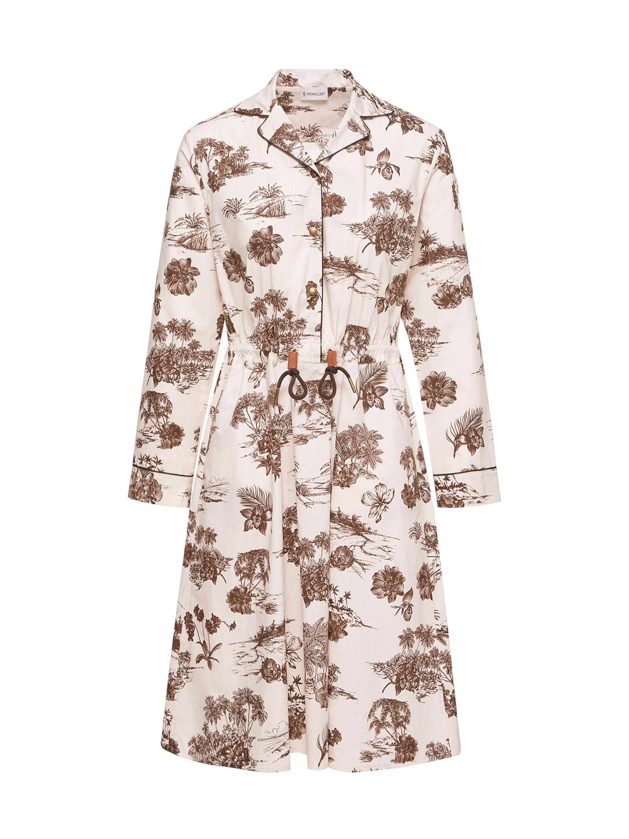 Moncler Women's Shirt Dress in Cotton - White