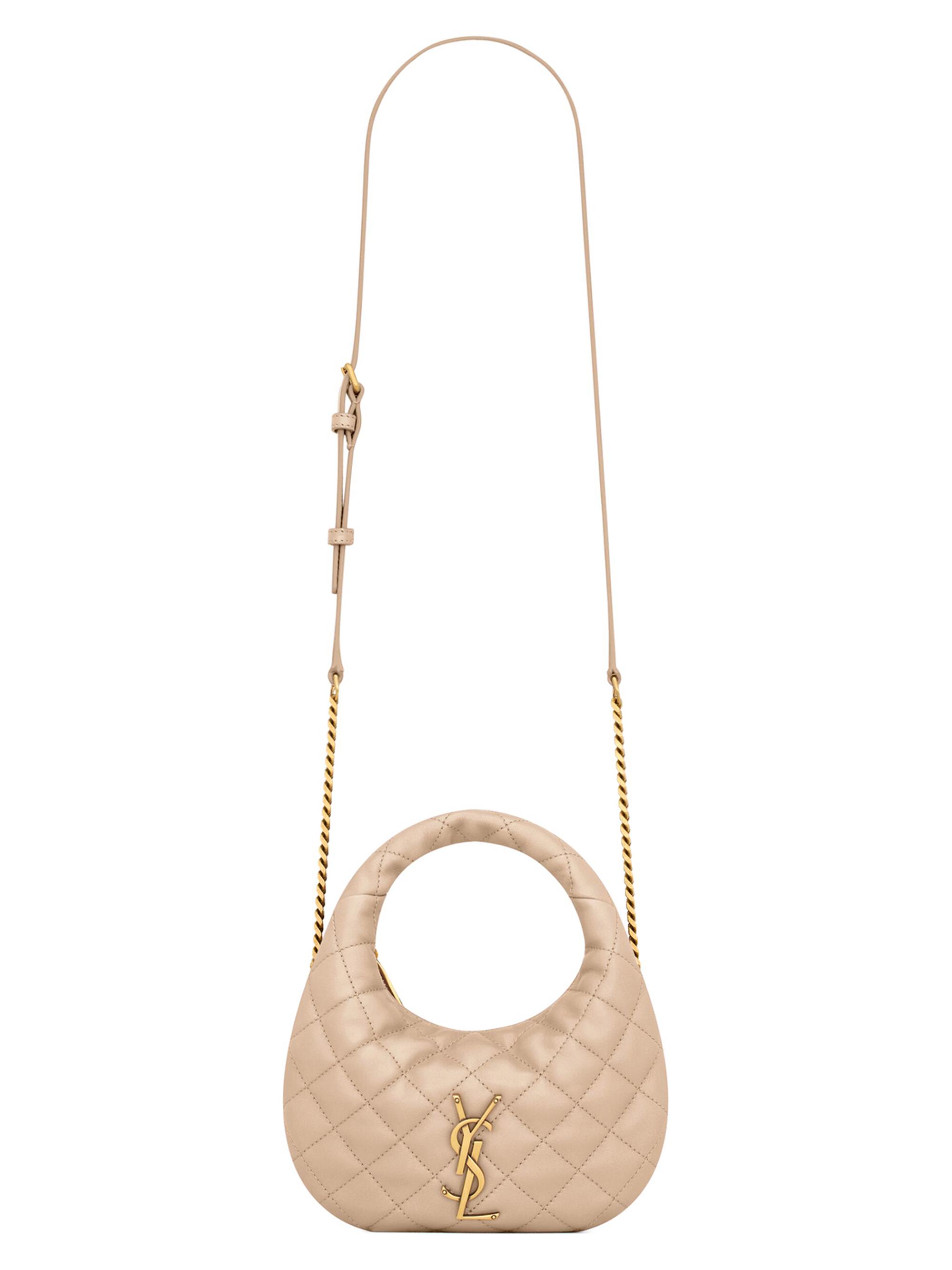 Saint Laurent Women's Icarino Mini Top Handle Bag in Quilted Nappa - Rouge Cabernet