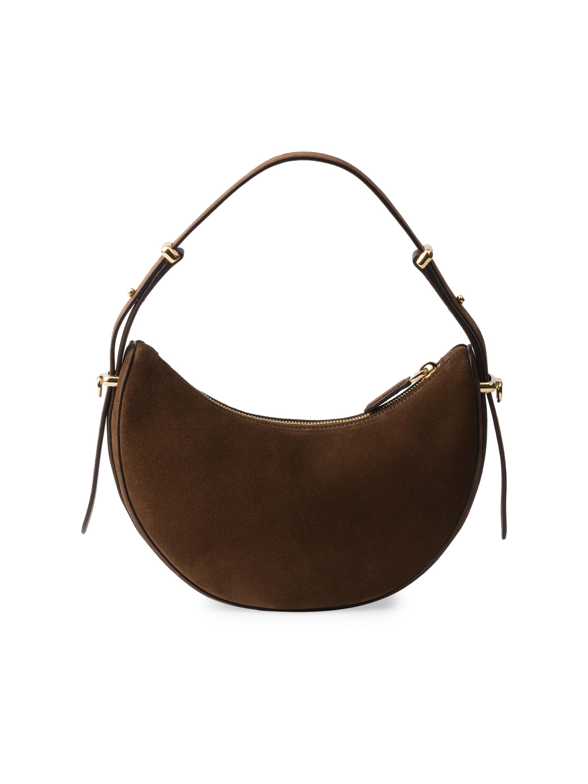 Prada Arque Mini Suede Shoulder Bag | Saks Fifth Avenue