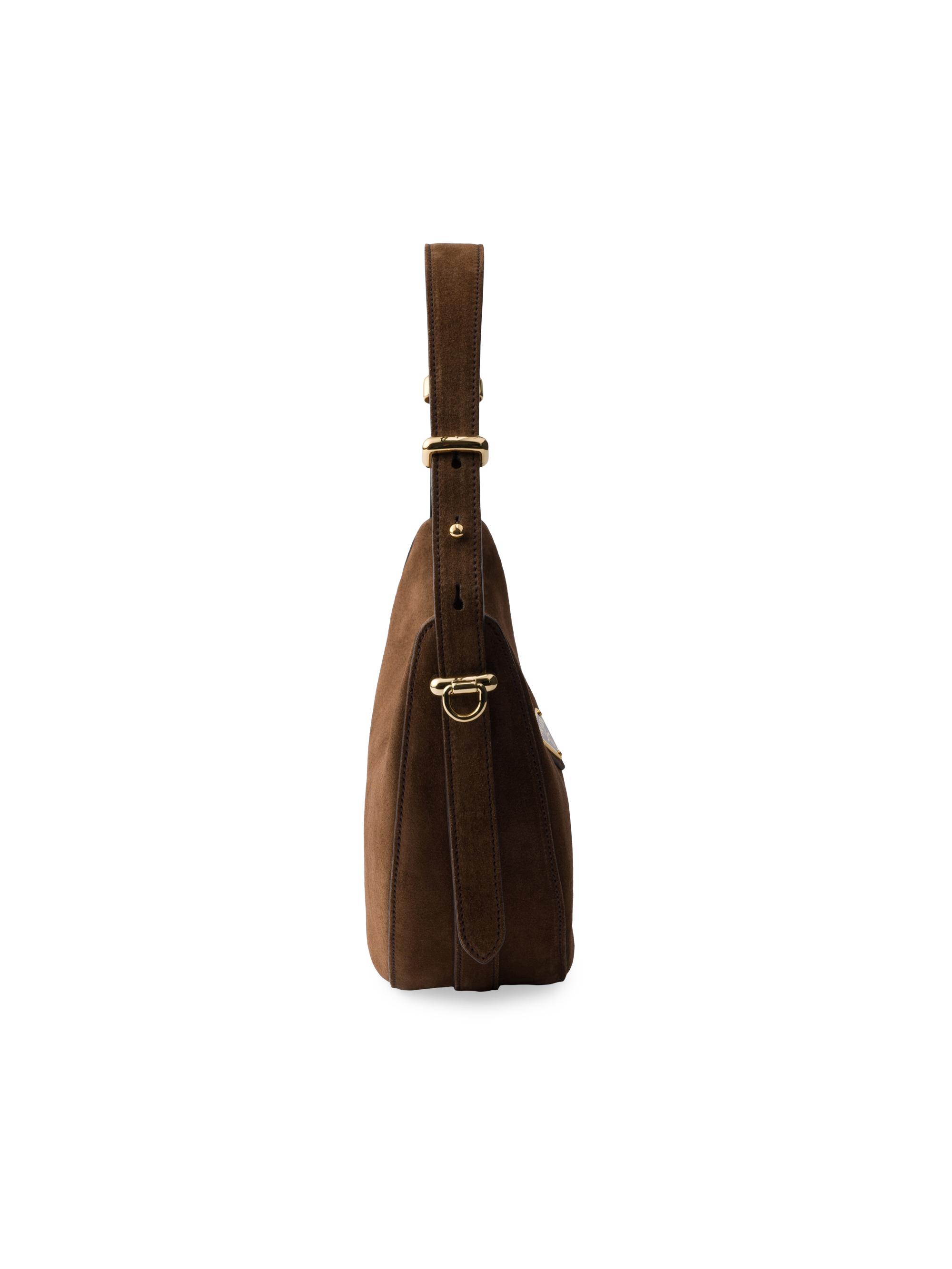 Prada Arque Mini Suede Shoulder Bag | Saks Fifth Avenue