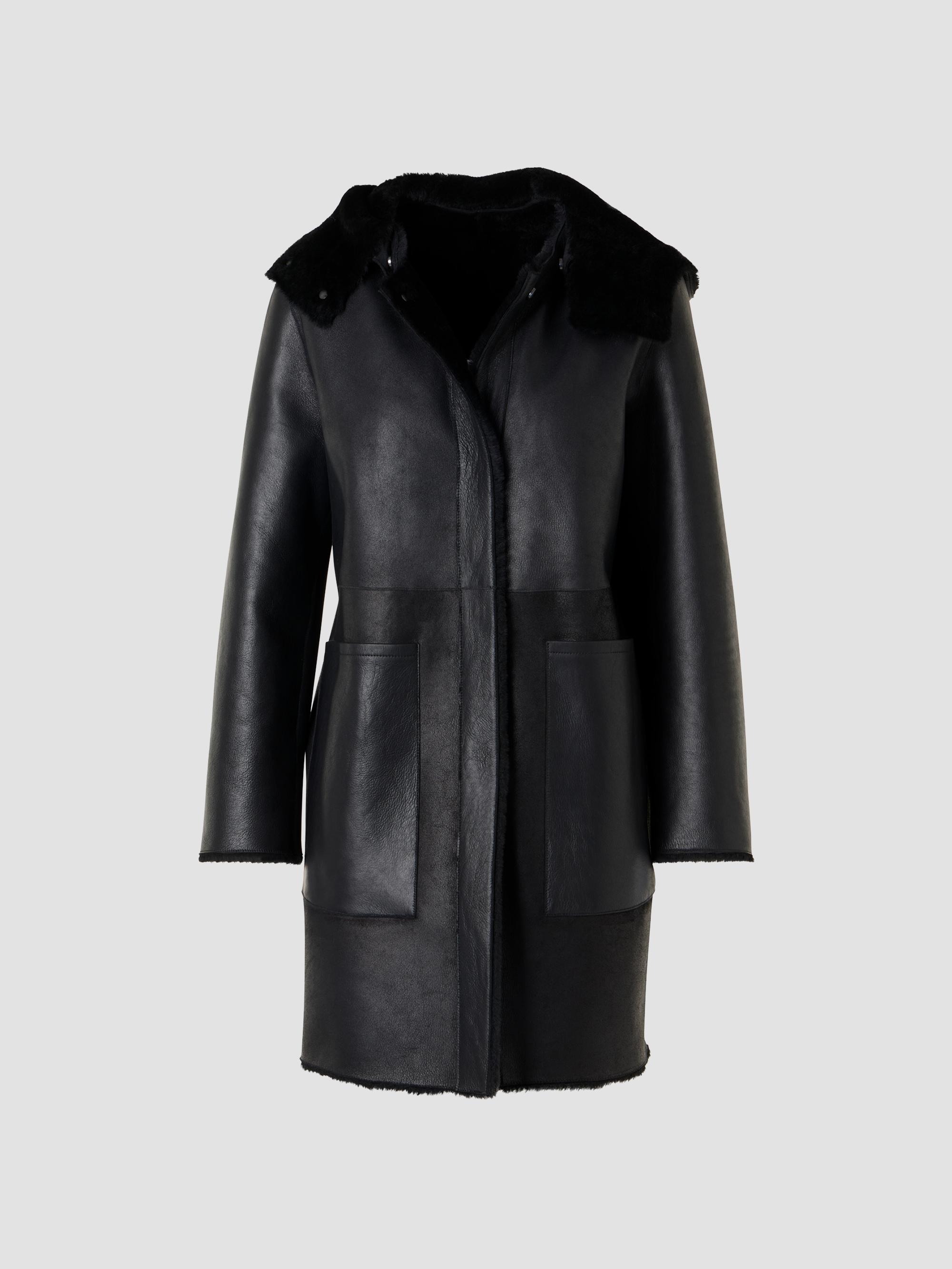 Bottega Veneta Double-Breasted Croc-Embossed Leather Coat | Saks
