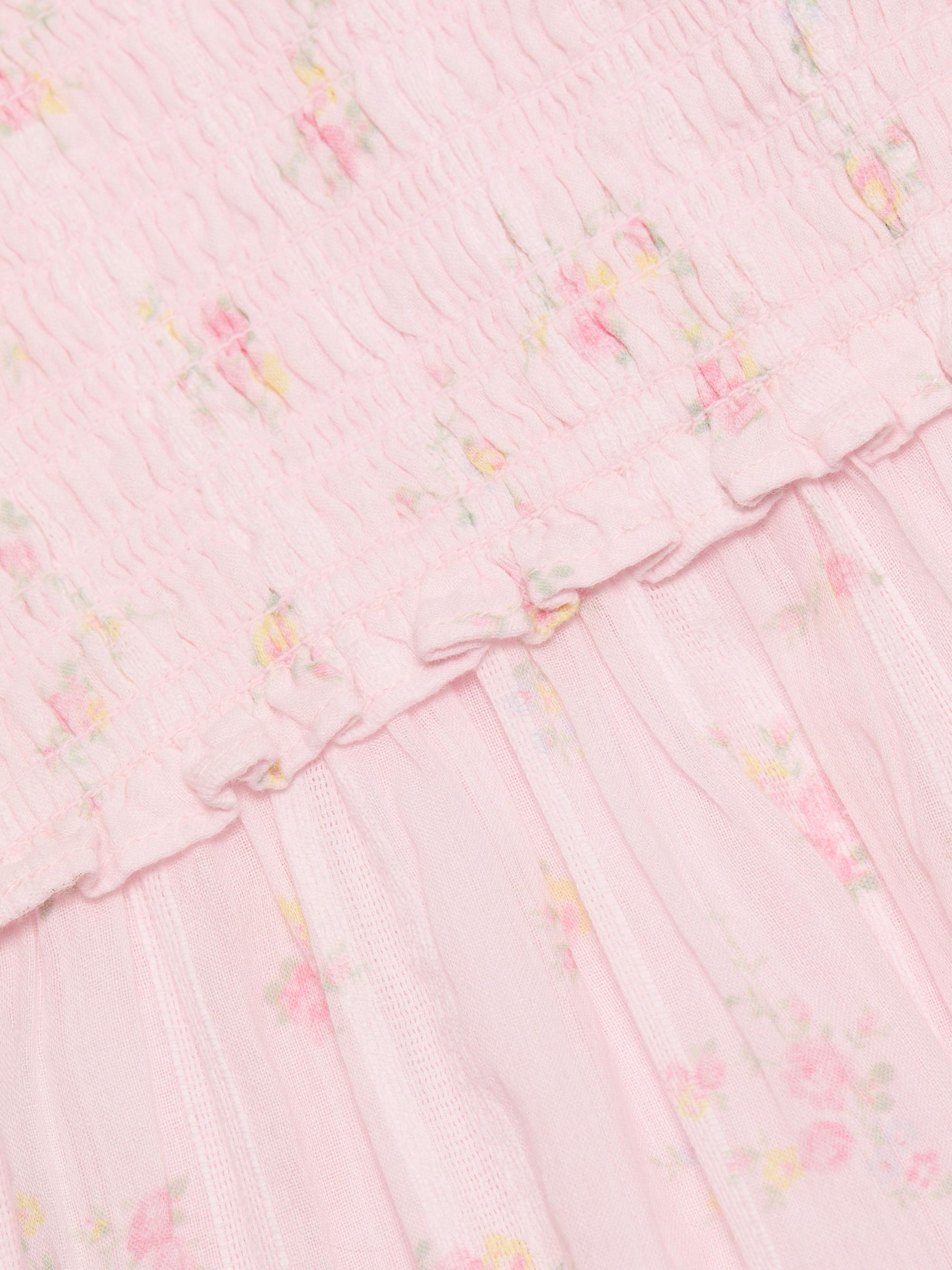 LoveShackFancy Women's Maralina Floral Cotton Minidress - Sweet Nectar | Thumbnail 7