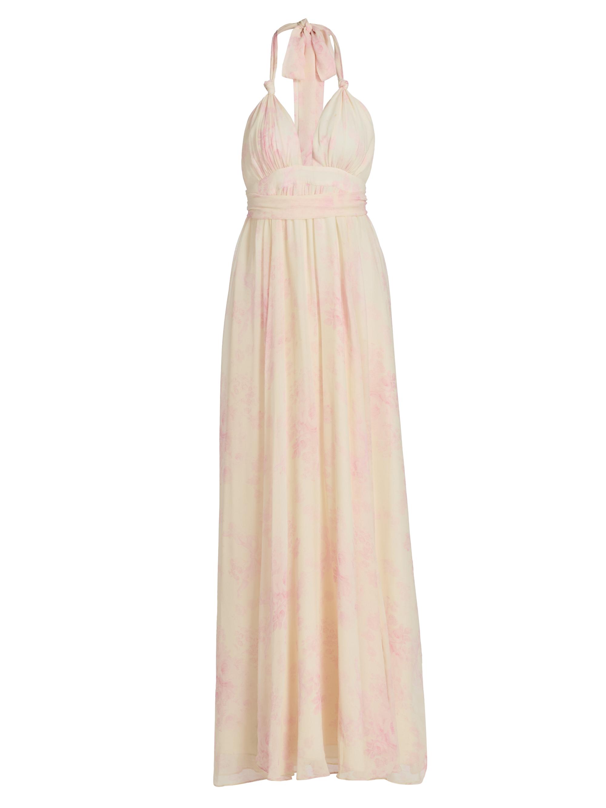 LoveShackFancy Women's Lilah Floral Silk Maxi Dress - Golden Primrose