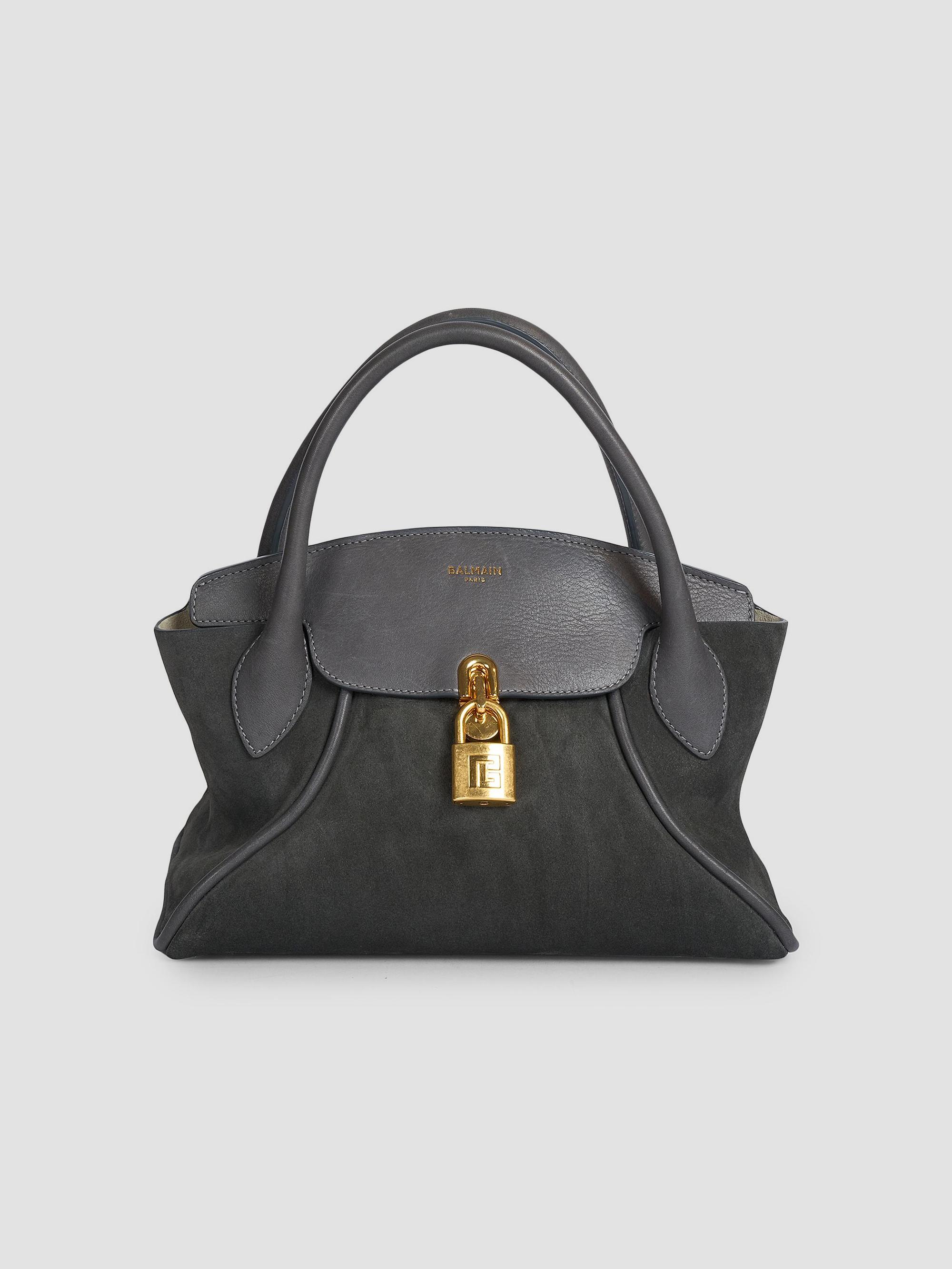 Balmain B-Buzz 23 Leather Top-Handle Bag | Saks Fifth Avenue