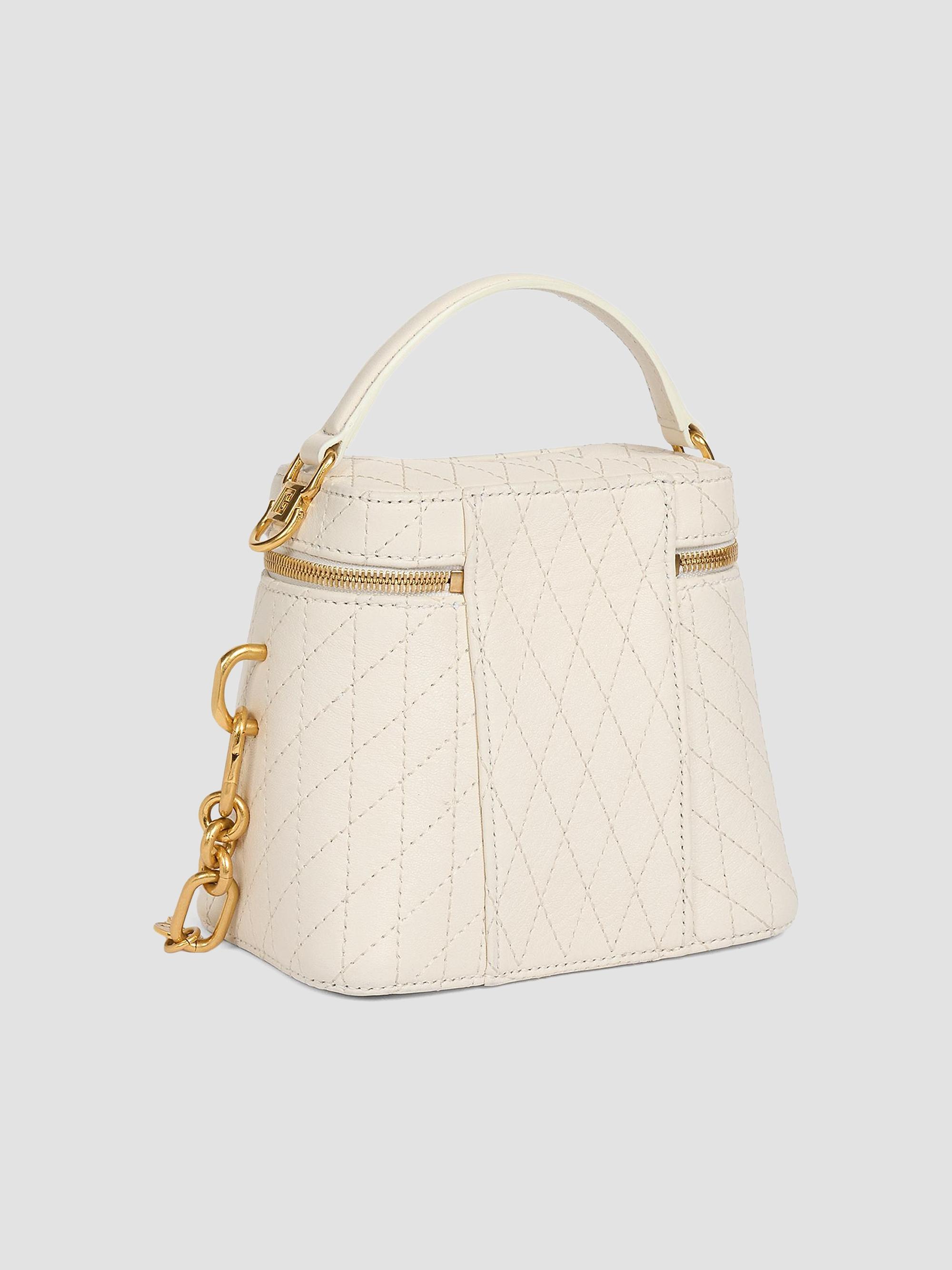Balmain Women's Pulse Leather Vanity Bag - Creme | Thumbnail 5