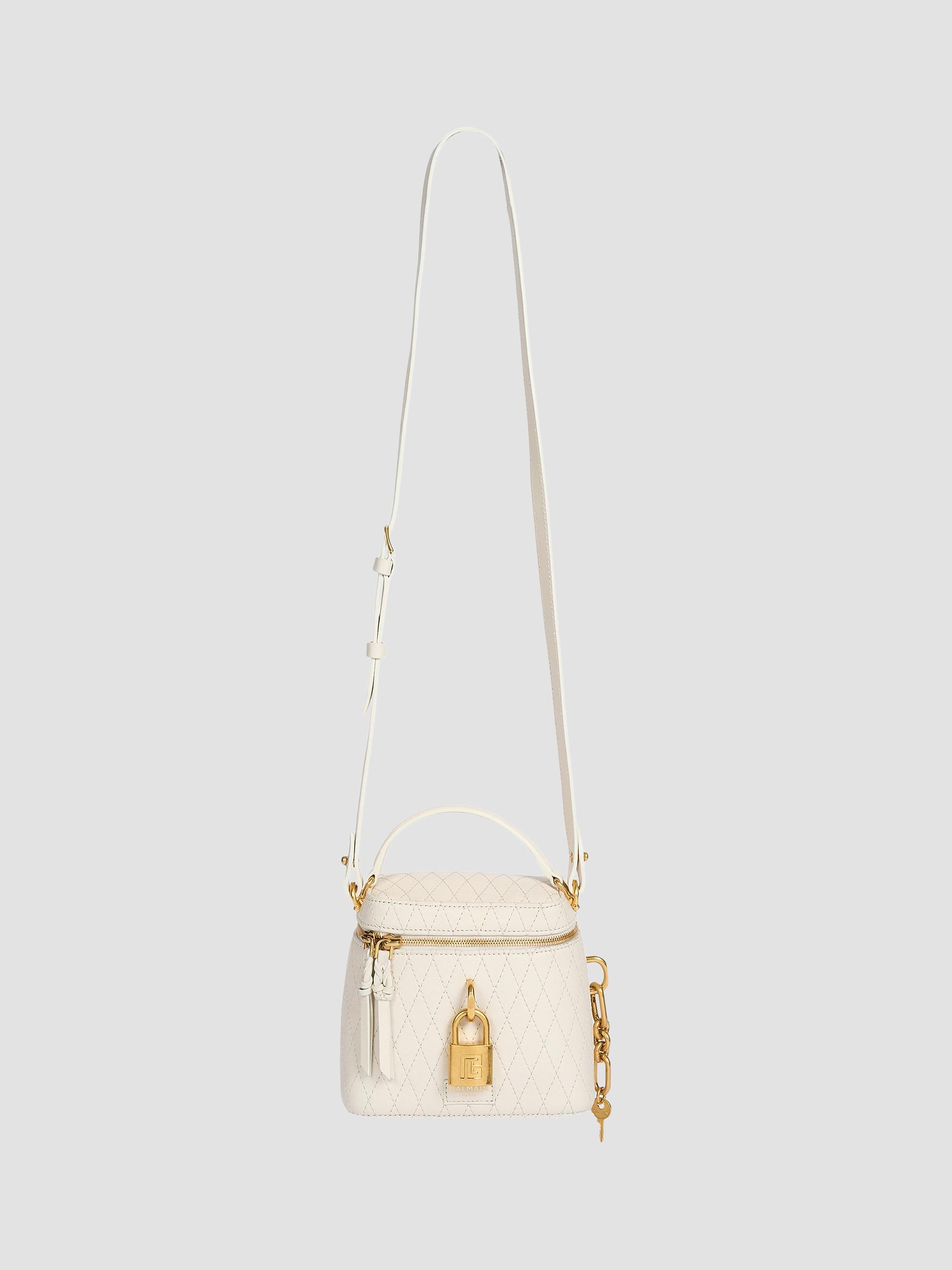 Balmain Women's Pulse Leather Vanity Bag - Creme | Thumbnail 6