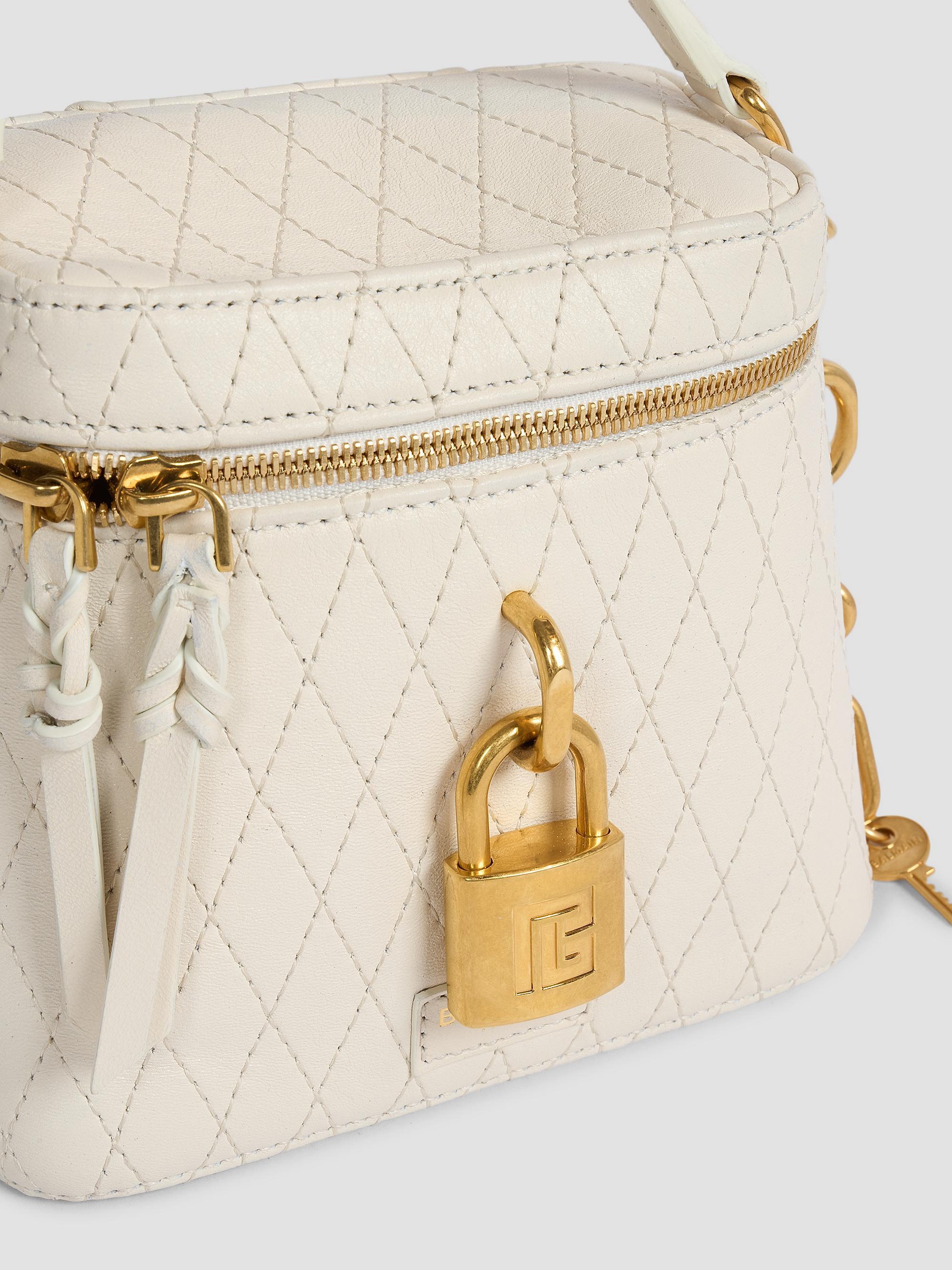 Balmain Women's Pulse Leather Vanity Bag - Creme | Thumbnail 8