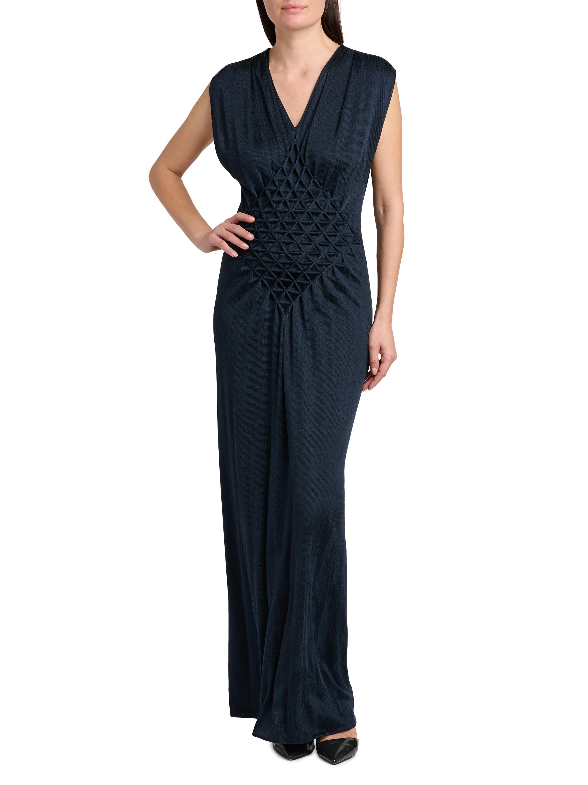 Giorgio Armani Texture Weave Satin Maxi Dress | Saks Fifth Avenue