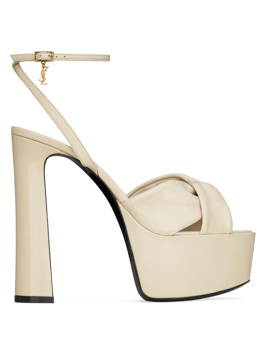 Saint Laurent Franciane Platform Sandals in Smooth Leather | Saks