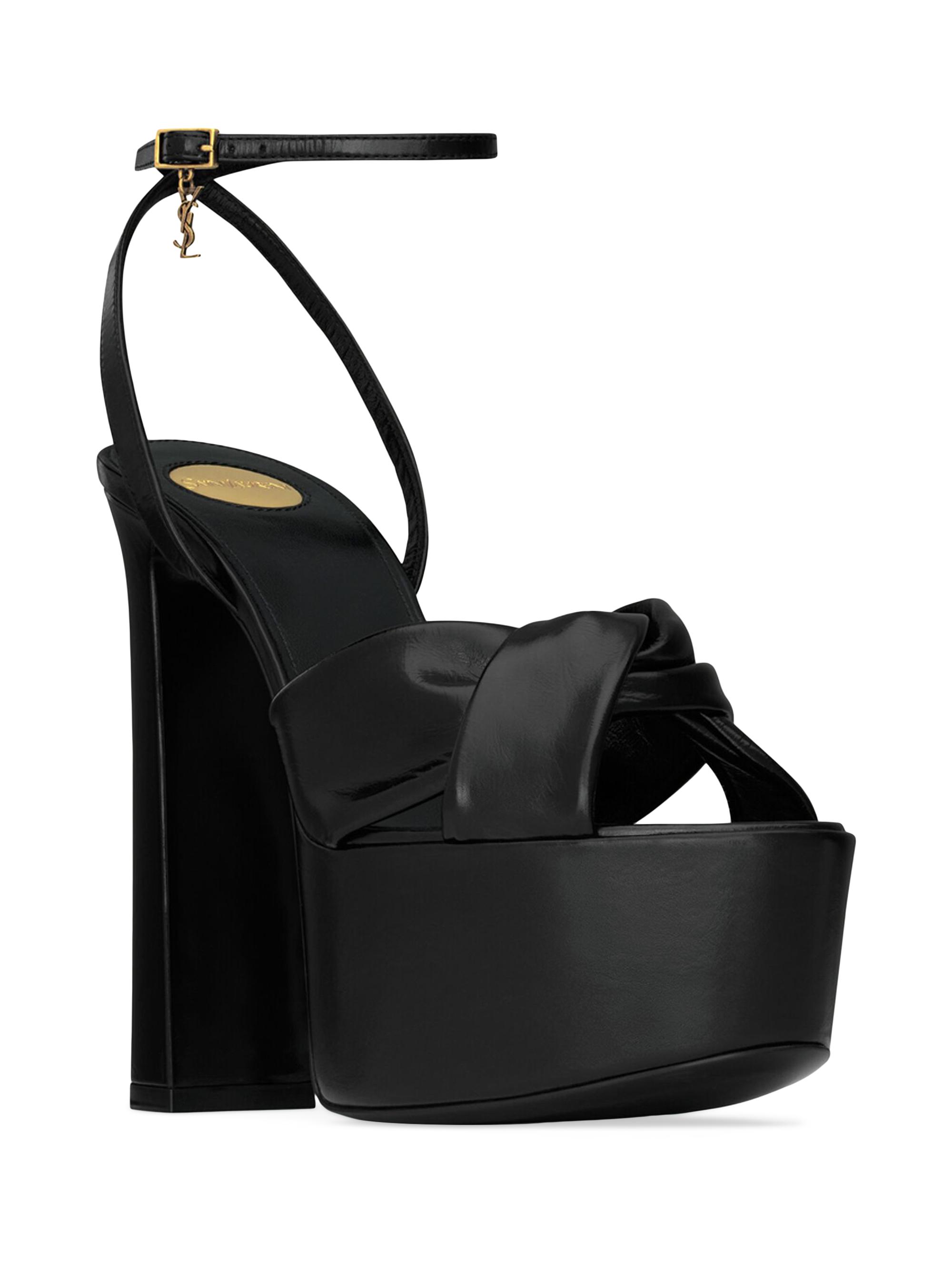 Saint Laurent Franciane Platform Sandals in Smooth Leather | Saks