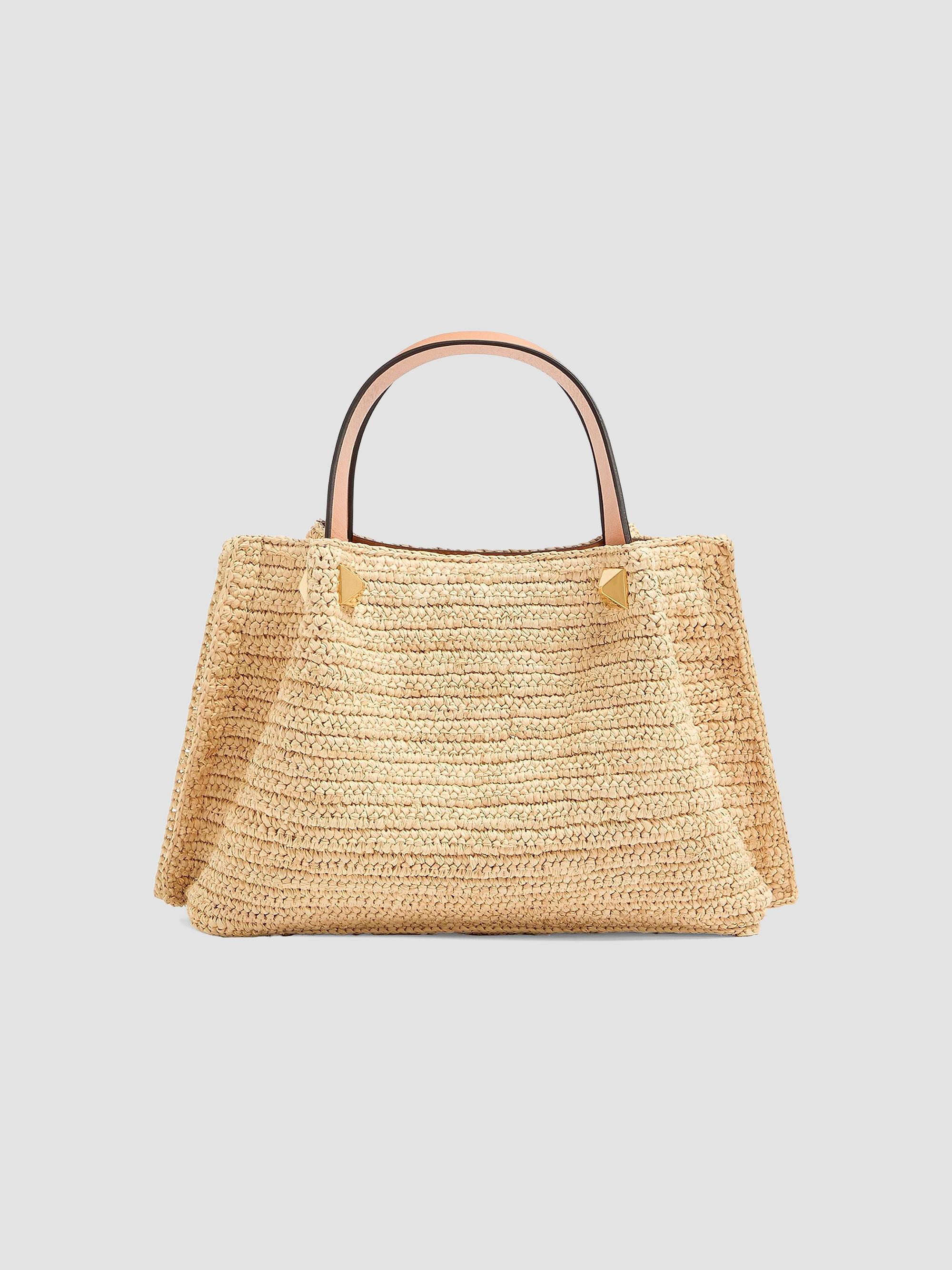 Valentino Garavani Small Raffia Shopping Bag | Saks Fifth Avenue
