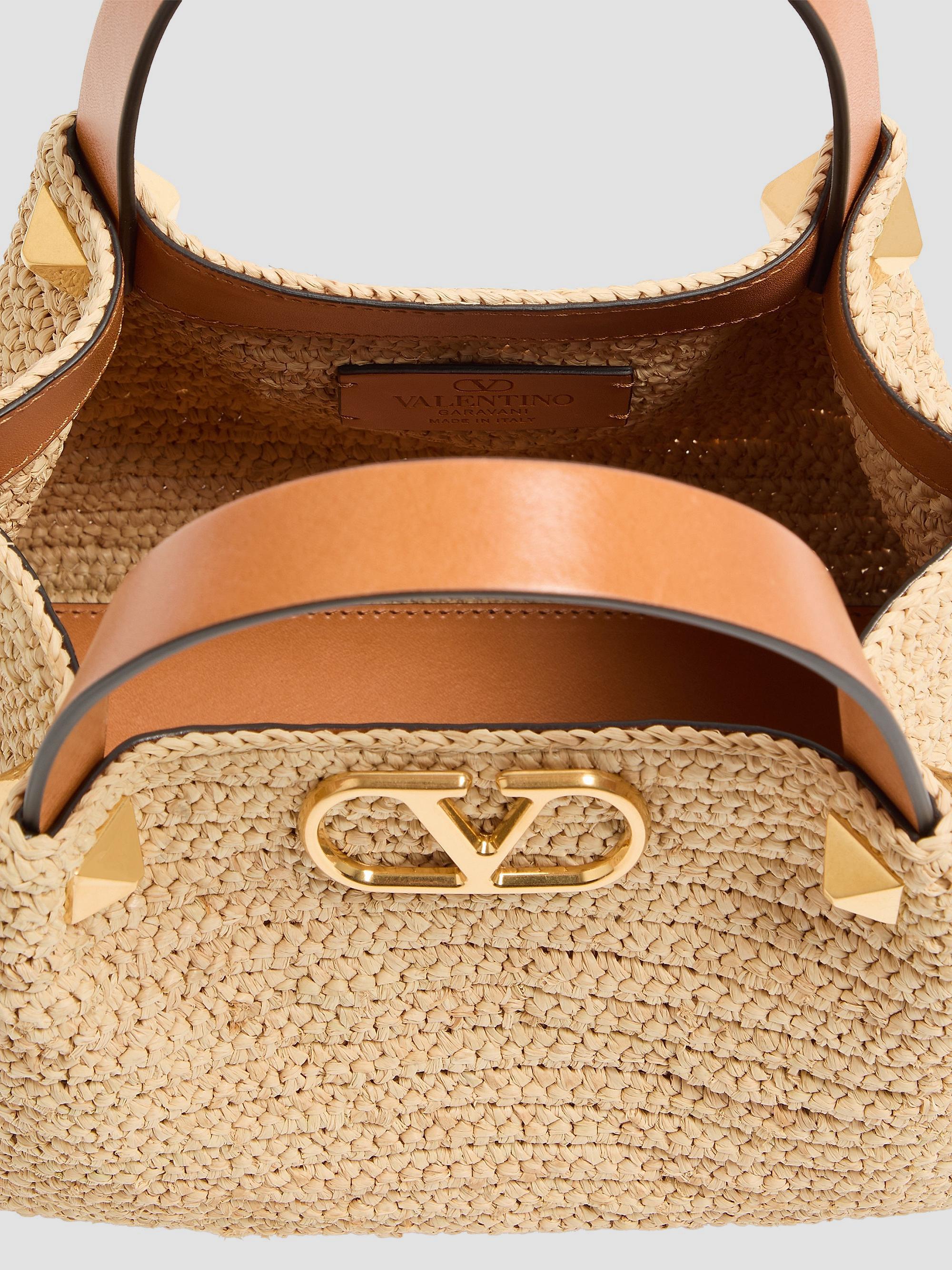 Valentino Garavani Small Raffia Shopping Bag | Saks Fifth Avenue