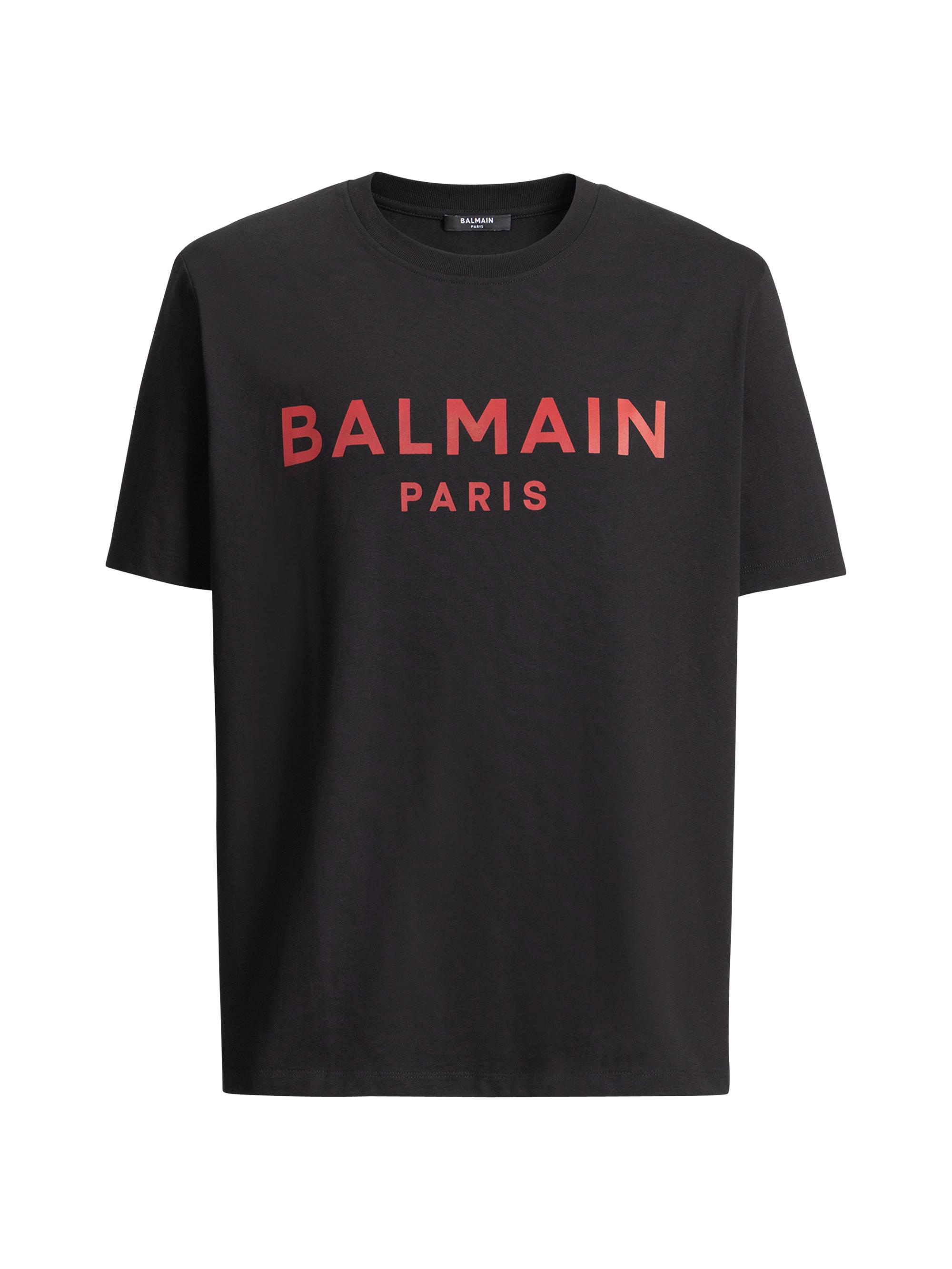 Balmain Logo-Embroidered Crewneck T-Shirt | Saks Fifth Avenue