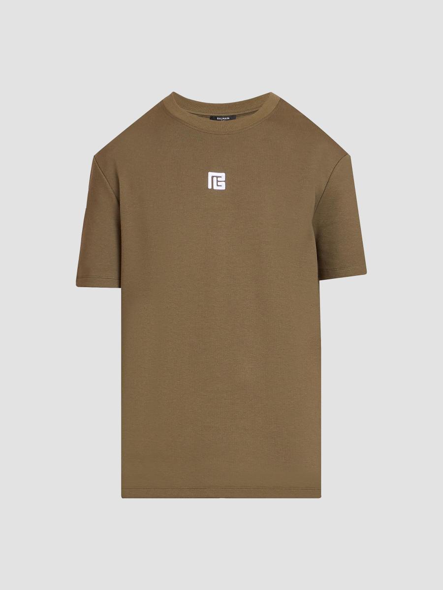 Balmain PB Logo Crewneck T-Shirt | Saks Fifth Avenue