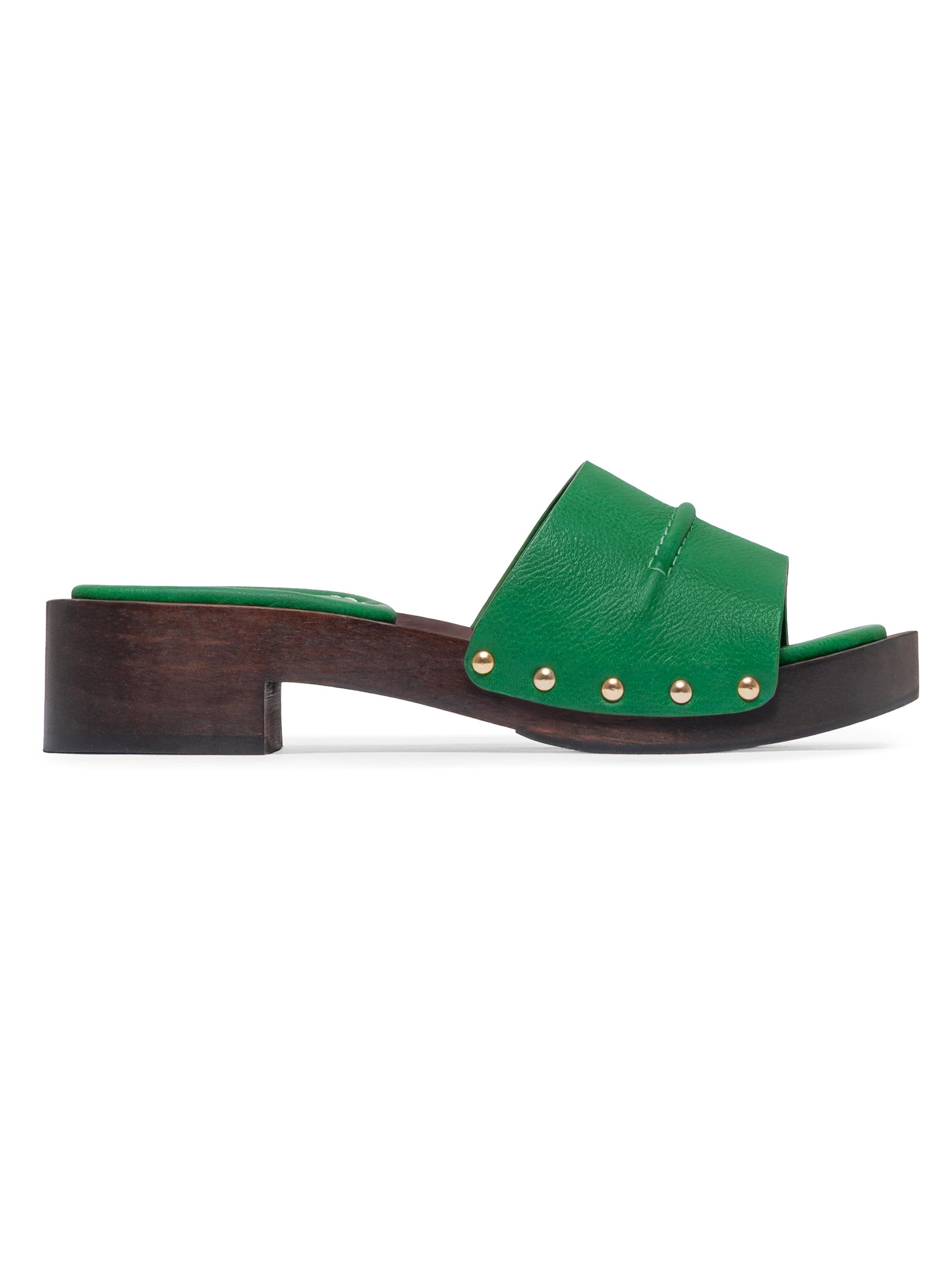 Bernardo 1946 Women's Blyde Low Heel Clog Sandals - Green