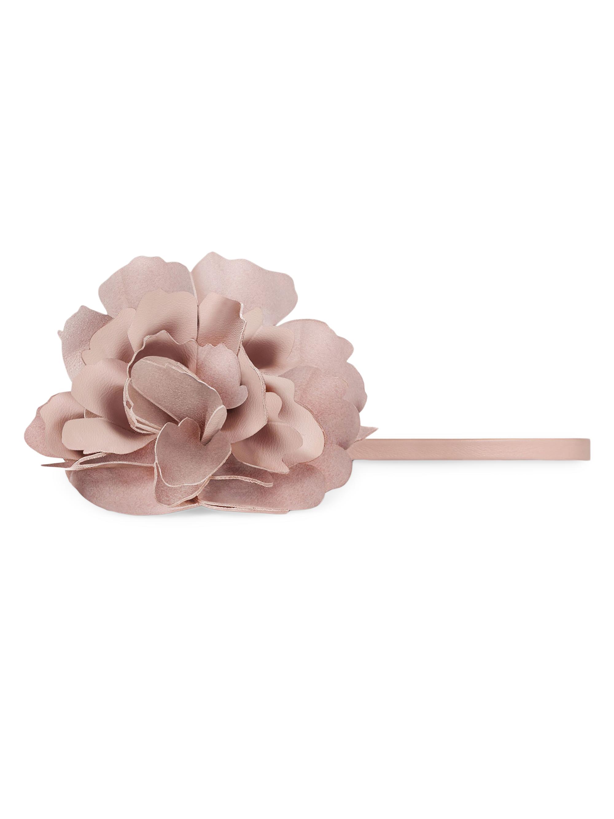 Givenchy Women's Small Rose Petals Charm in Nappa Leather - Baby Pink