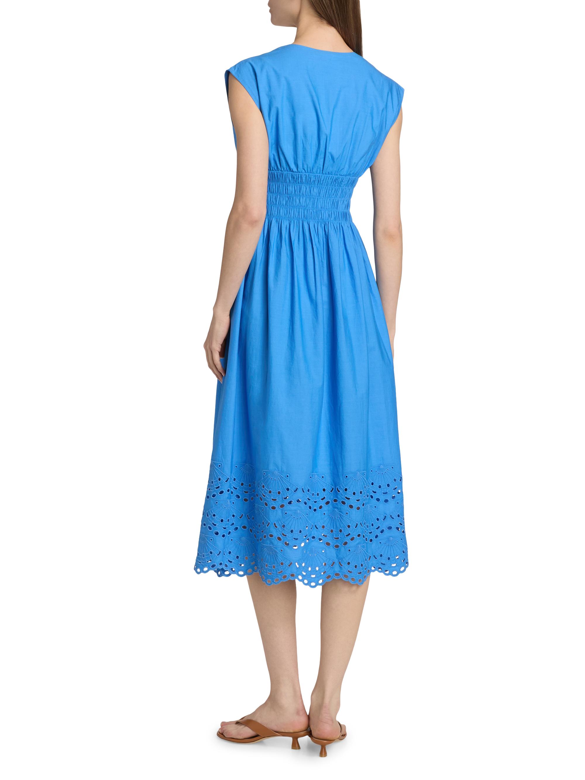 Rails Women's Roxanne Cotton Embroidered Midi-Dress - Harbor Blue | Thumbnail 5