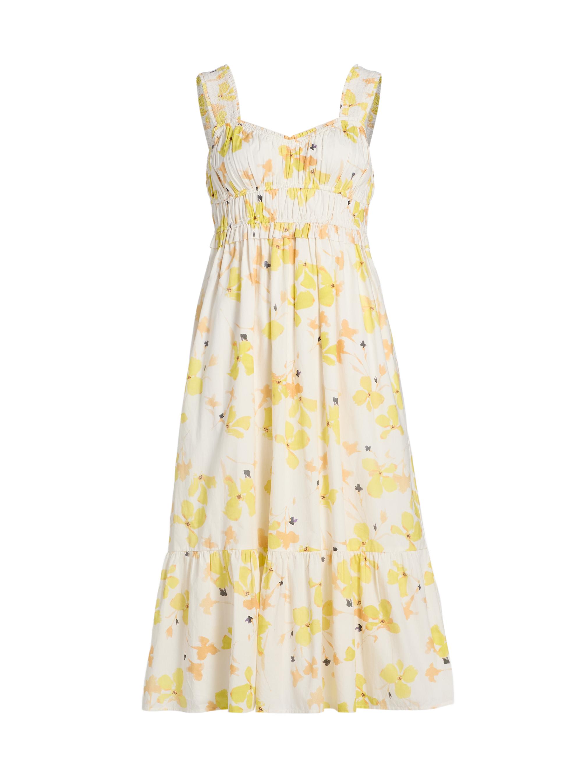 Rails Women's Rafaella Floral Cotton Midi-Dress - Tossed Daffodils