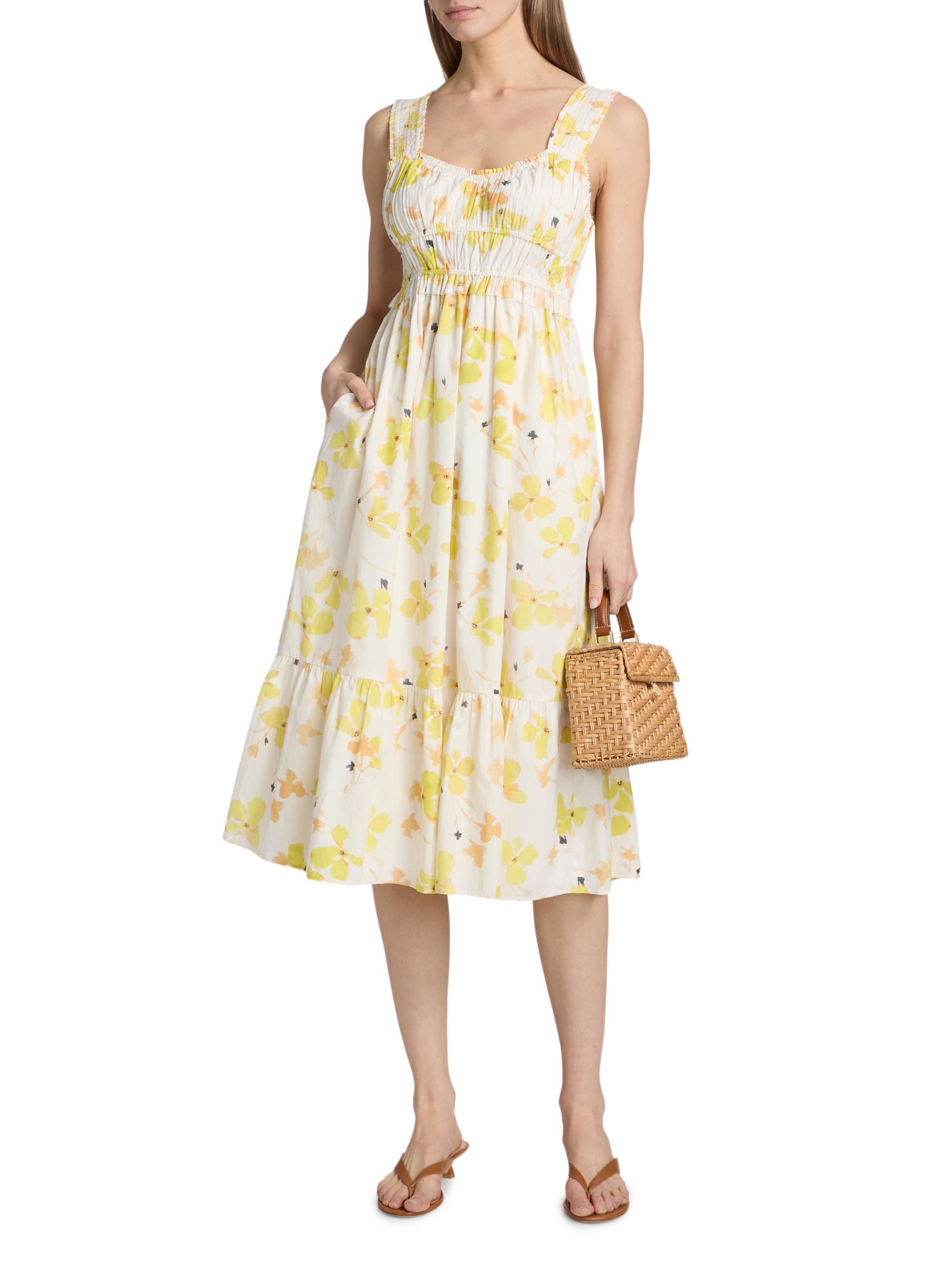 Rails Women's Rafaella Floral Cotton Midi-Dress - Tossed Daffodils | Thumbnail 3