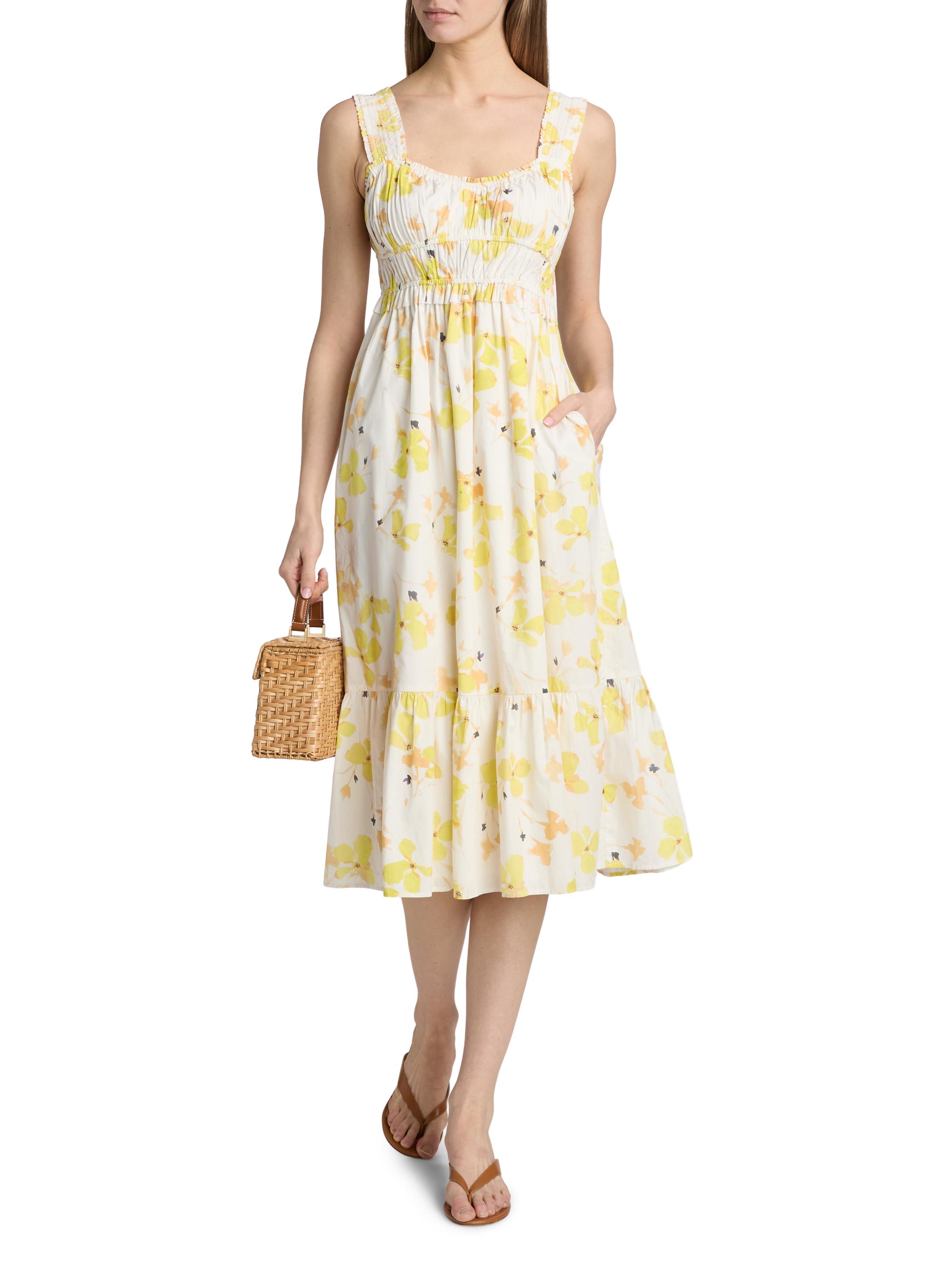 Rails Women's Rafaella Floral Cotton Midi-Dress - Tossed Daffodils | Thumbnail 2