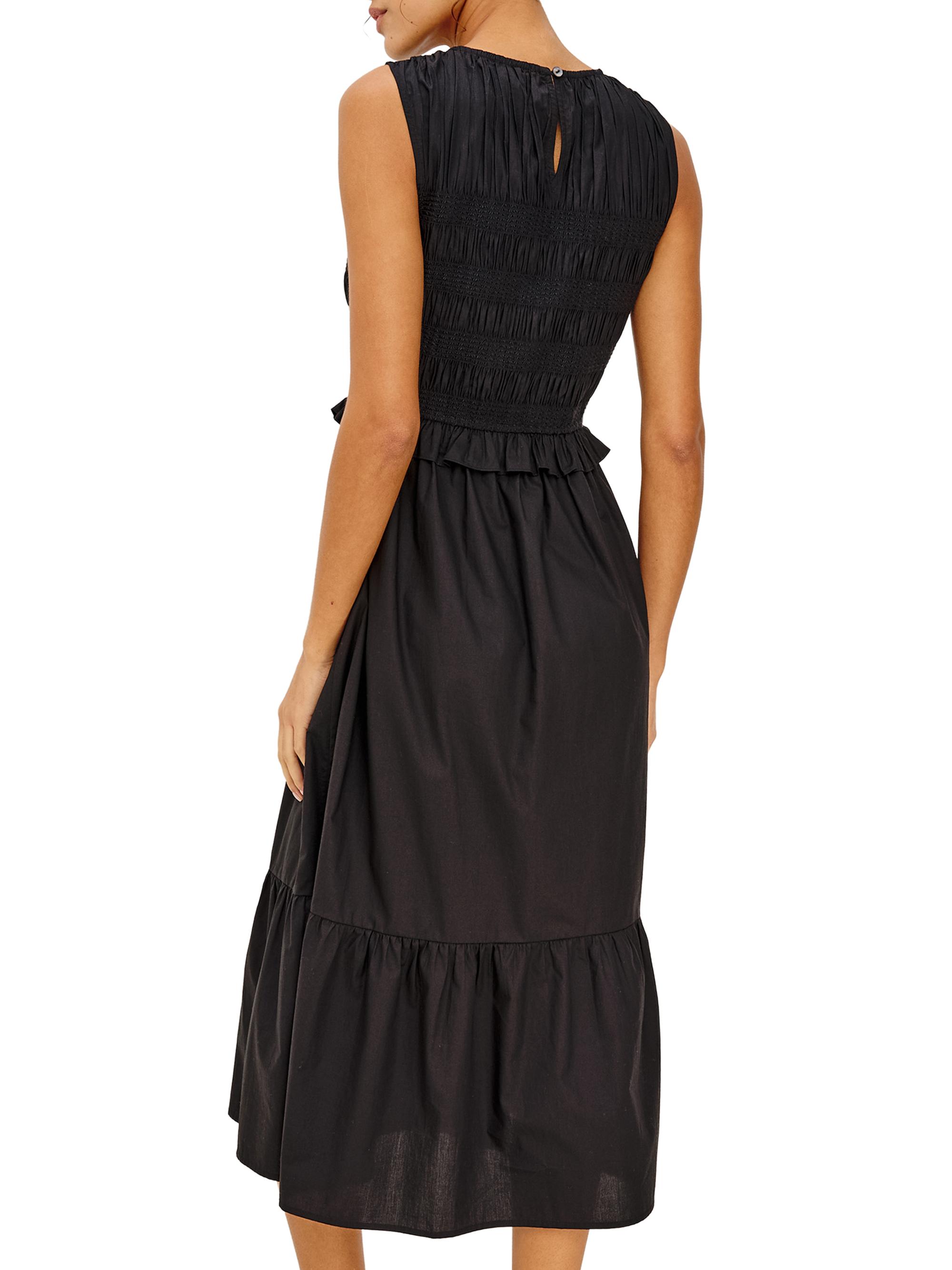 Rails Women's Rialto Smocked Midi-Dress - Black | Thumbnail 4