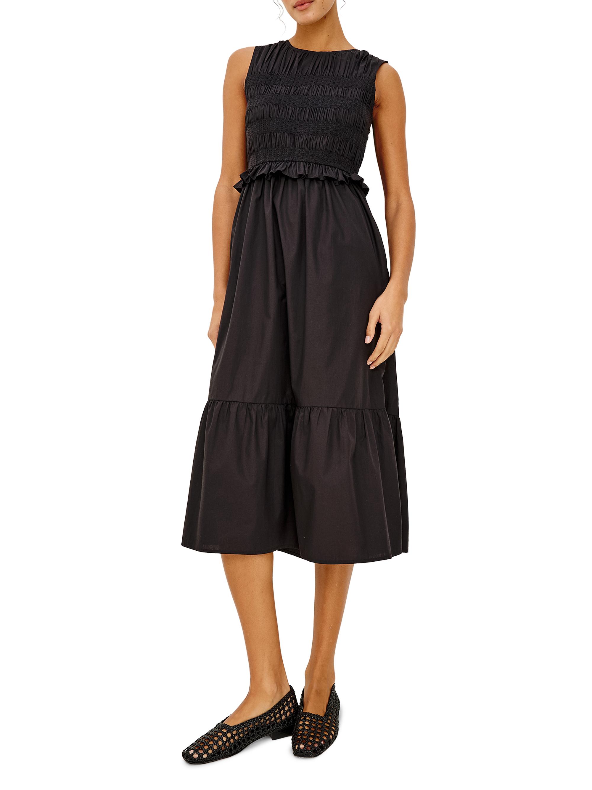 Rails Women's Rialto Smocked Midi-Dress - Black | Thumbnail 2