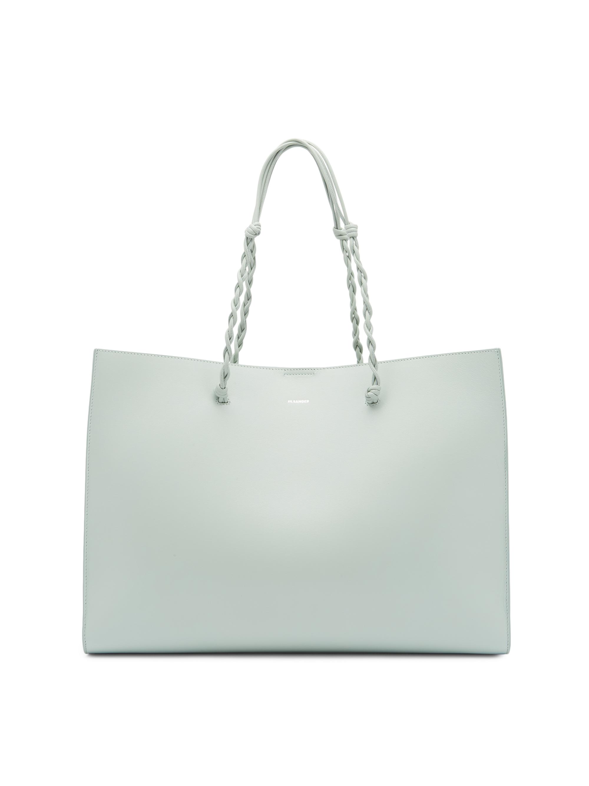 Jil Sander Women's Tangle East West Leather Shopper Tote Bag - Jade