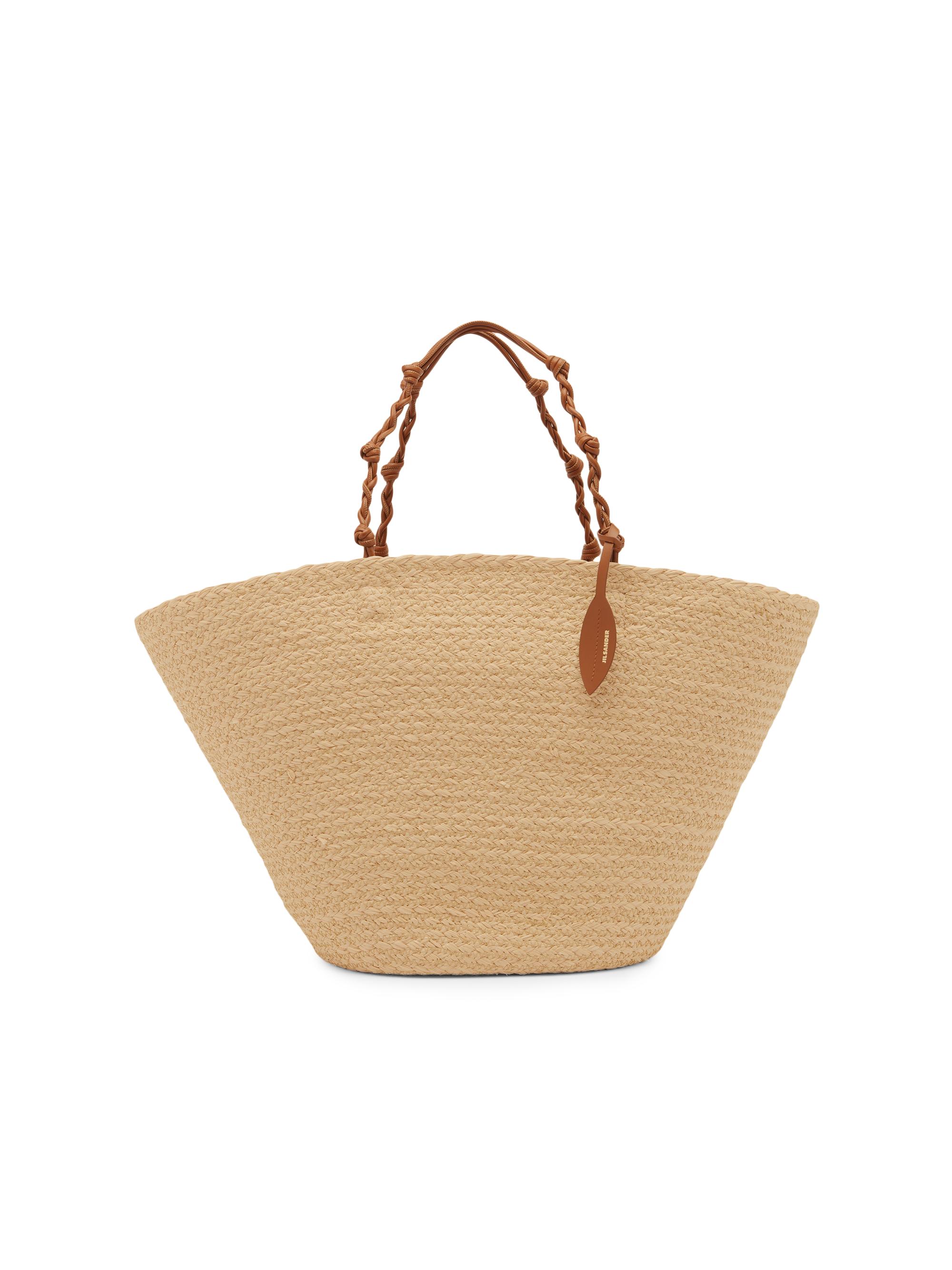 LOEWE Small Leather-Trimmed Woven Basket Bag | Saks Fifth Avenue