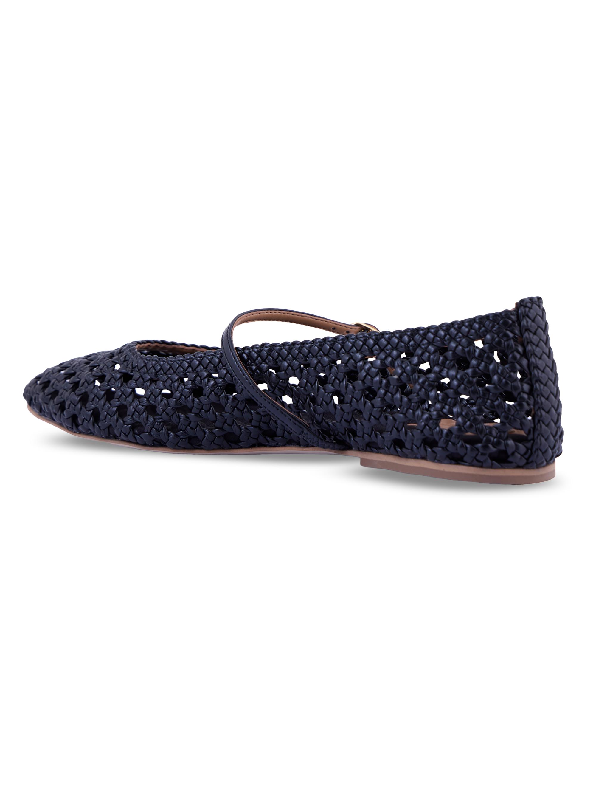 AERA Women's Maya Woven Mary Jane Ballet Flats - Blue | Thumbnail 2