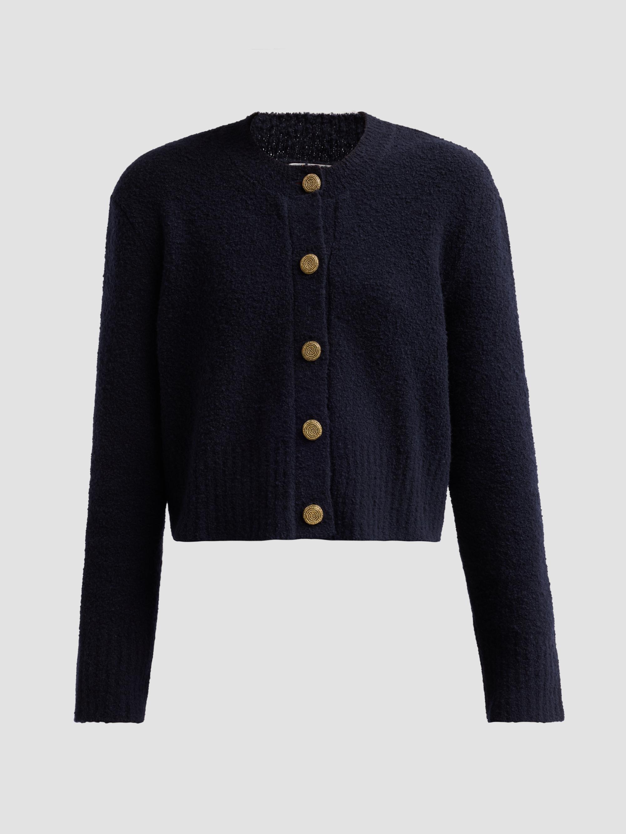 Bottega Veneta Bouclé Knit Crewneck Cardigan | Saks Fifth Avenue
