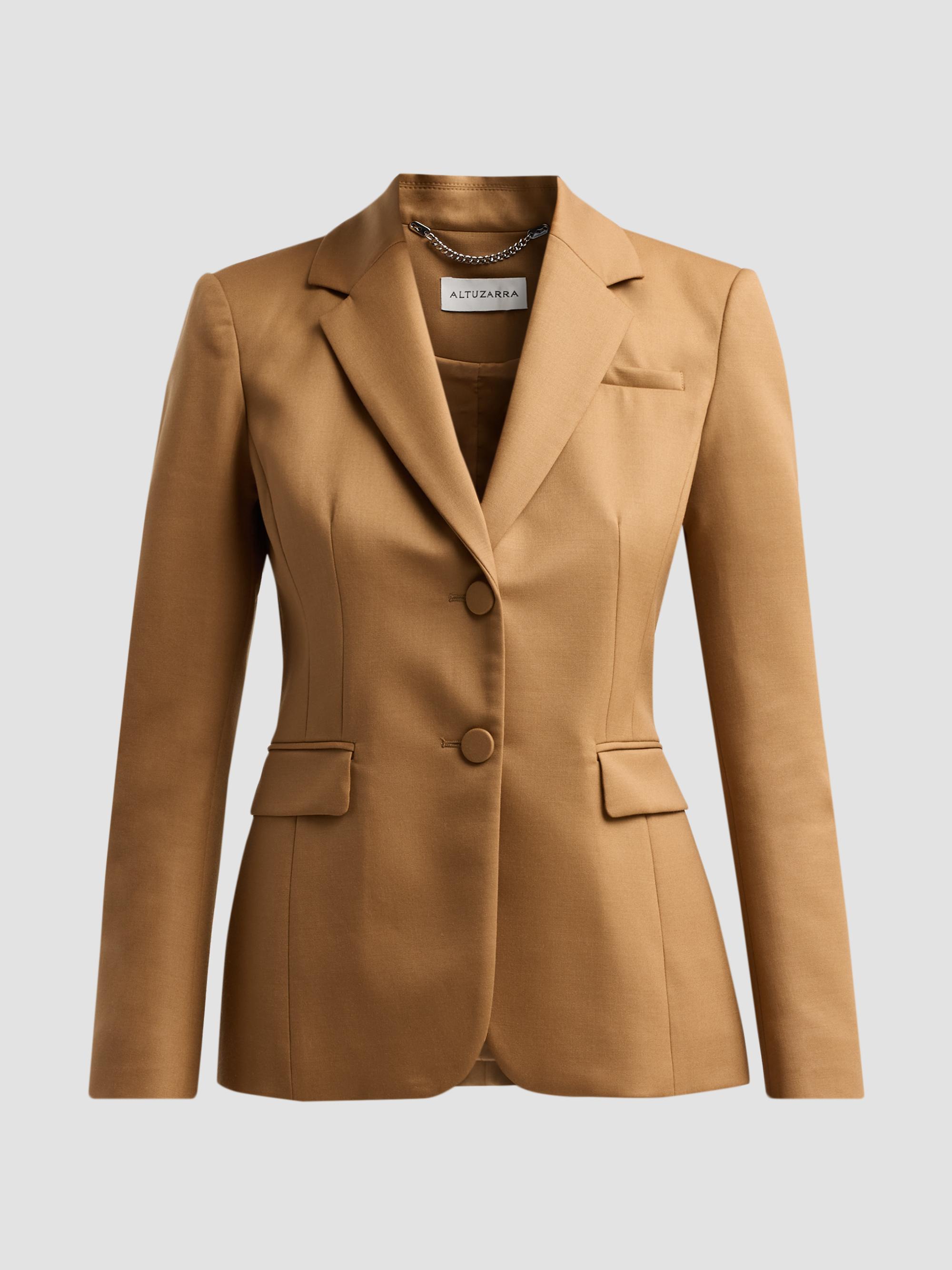 Altuzarra Women's Fenice Single-Breasted Jacket - Saddle | Thumbnail 6