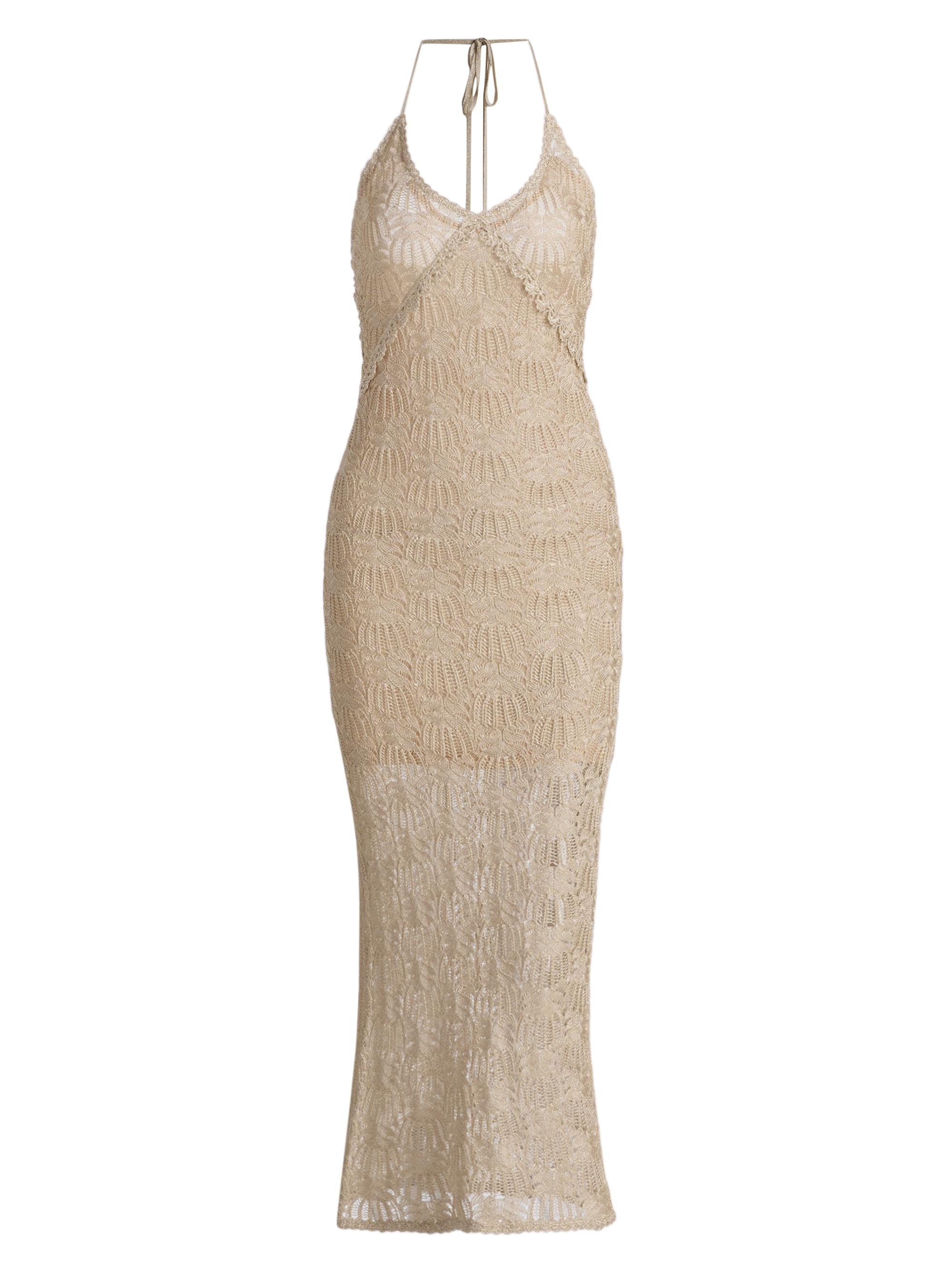 LoveShackFancy Leigh Pointelle Flounce Hem Midi-Dress | Saks Fifth Avenue