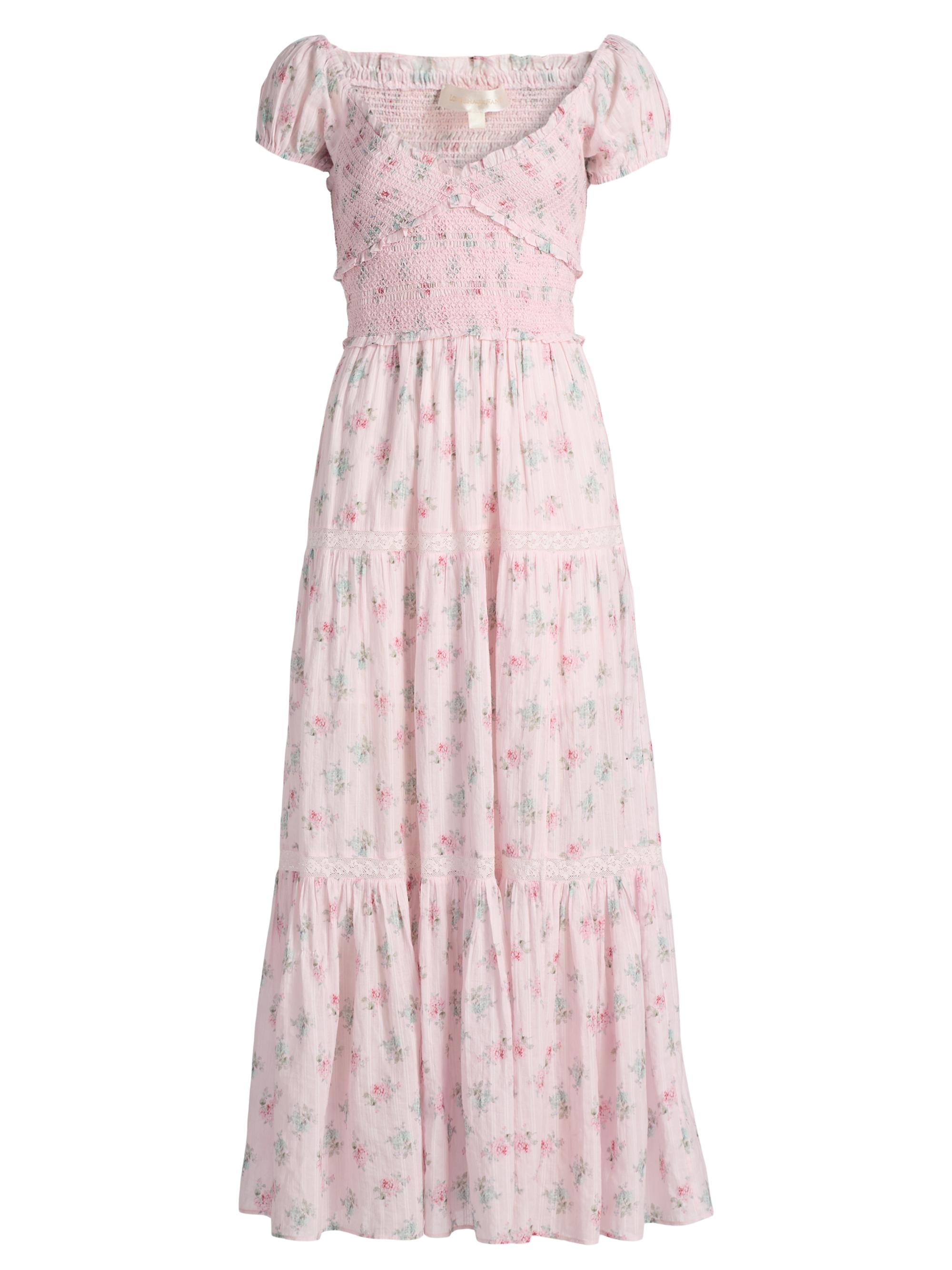 LoveShackFancy Women's Amandla Cotton Maxi Dress - Eau De Rose