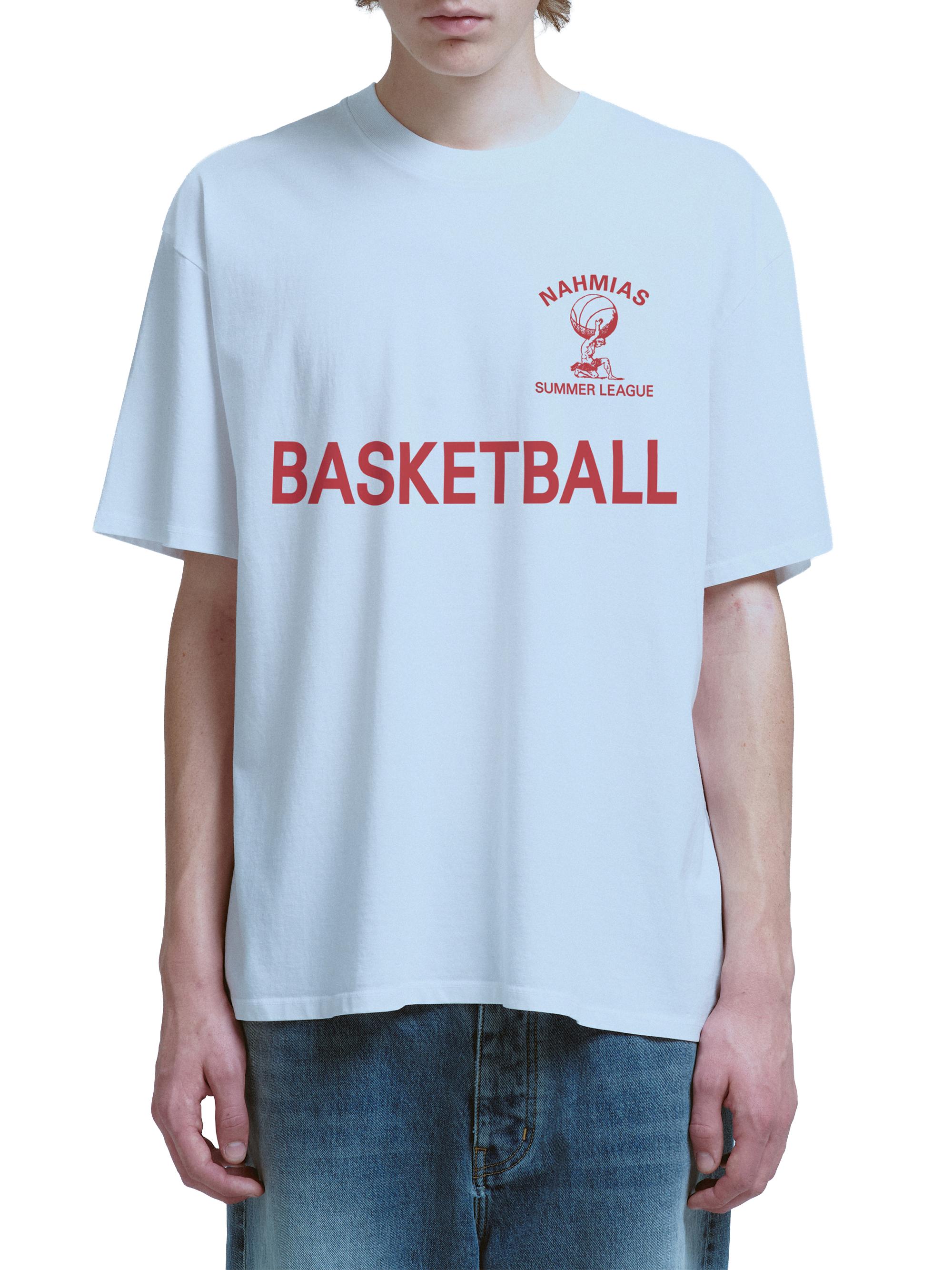 Nahmias Men's Youth Cotton T-Shirt - Optic White