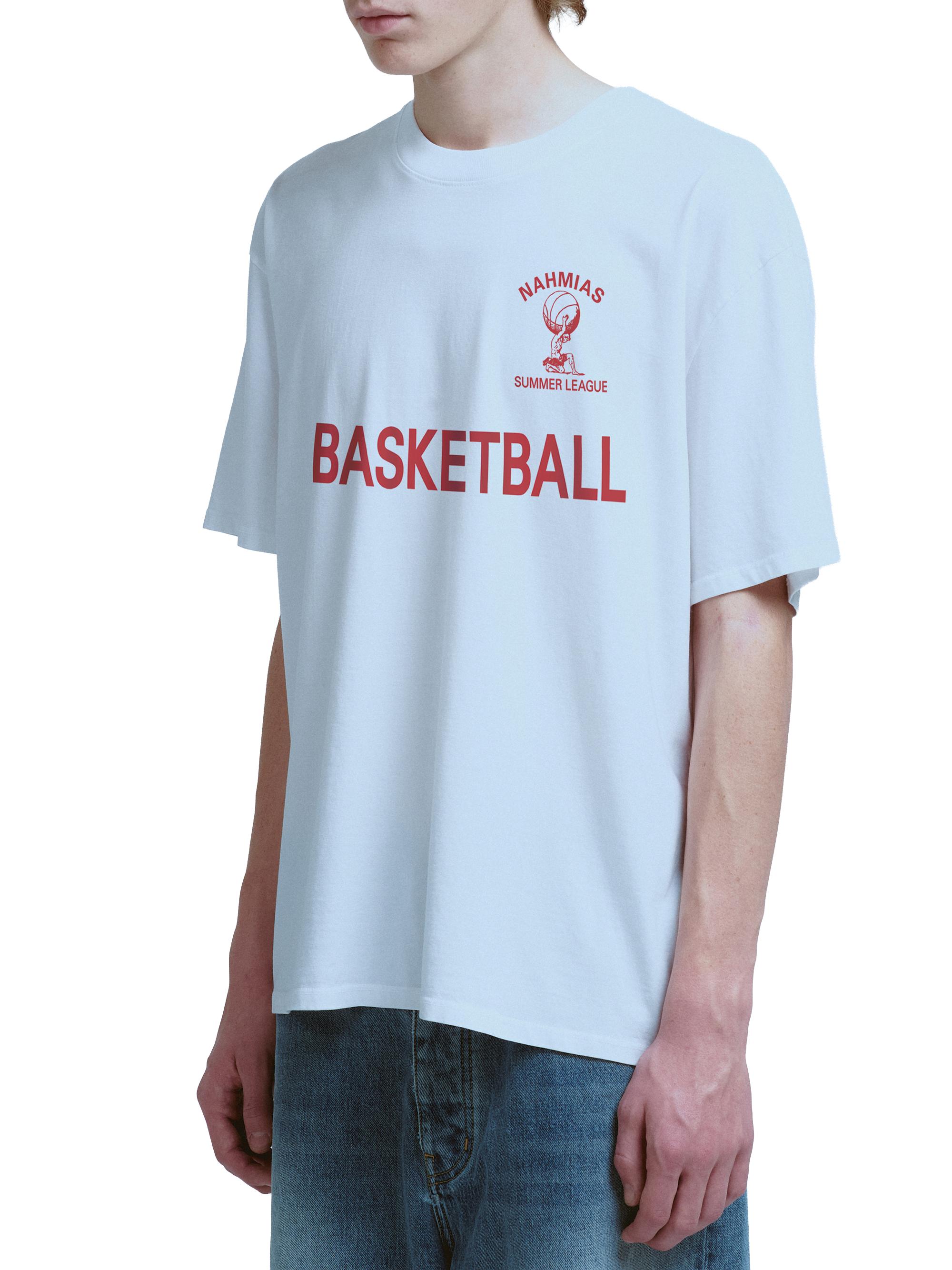 Nahmias Men's Youth Cotton T-Shirt - Optic White | Thumbnail 3
