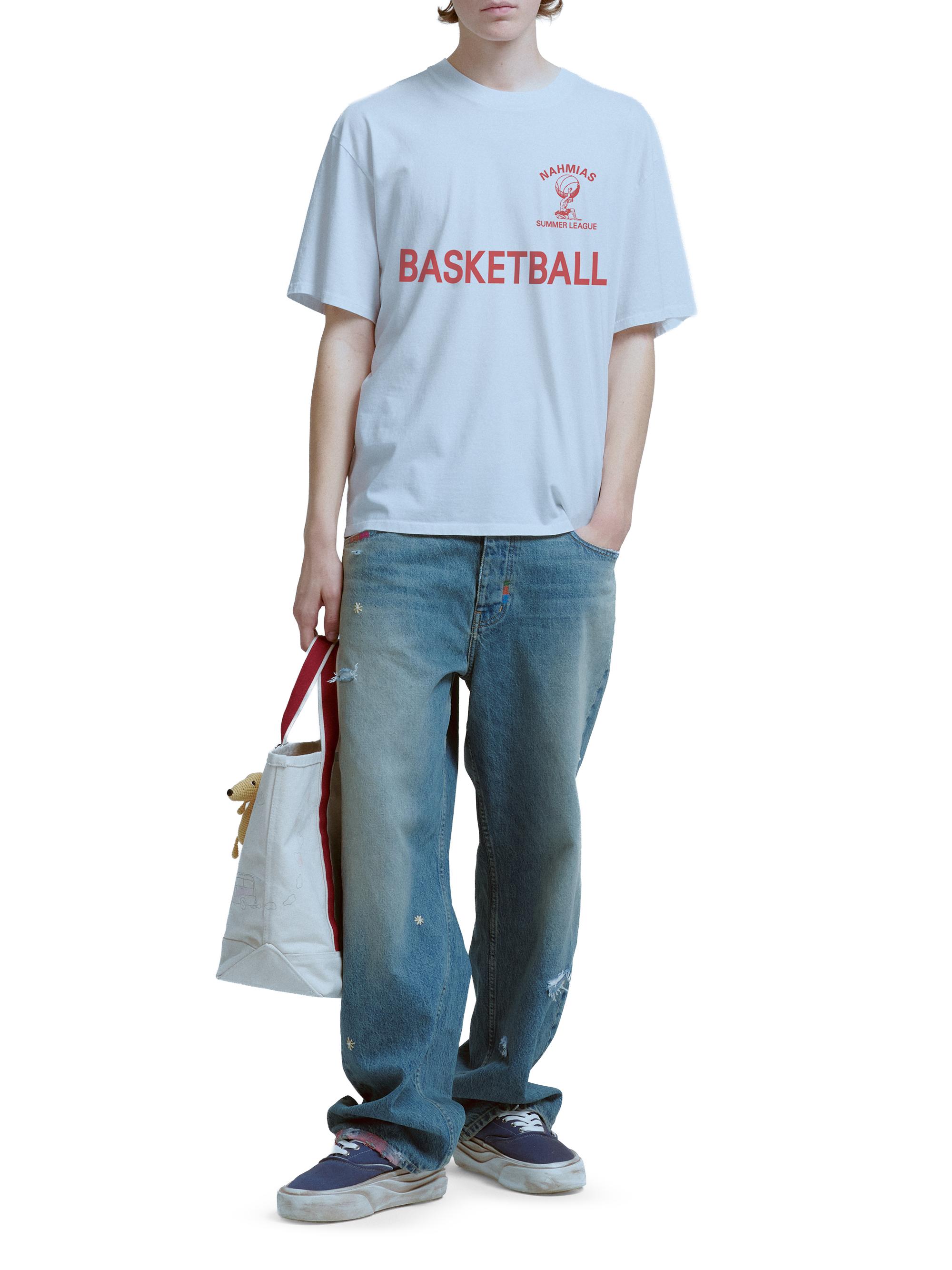 Nahmias Men's Youth Cotton T-Shirt - Optic White | Thumbnail 2