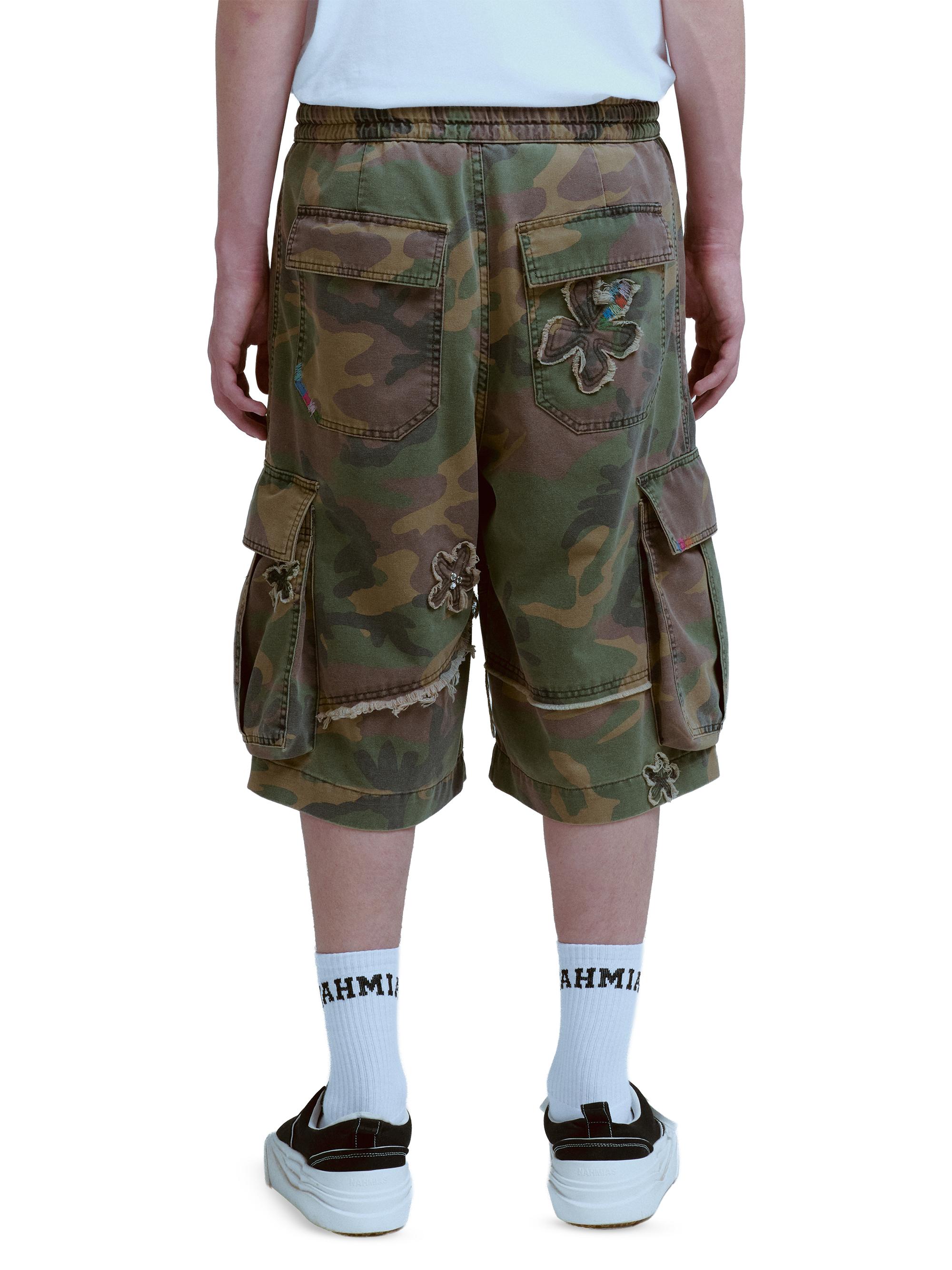 Nahmias Men's Floral-Appliqué Camo Cargo Shorts - Camo | Thumbnail 3