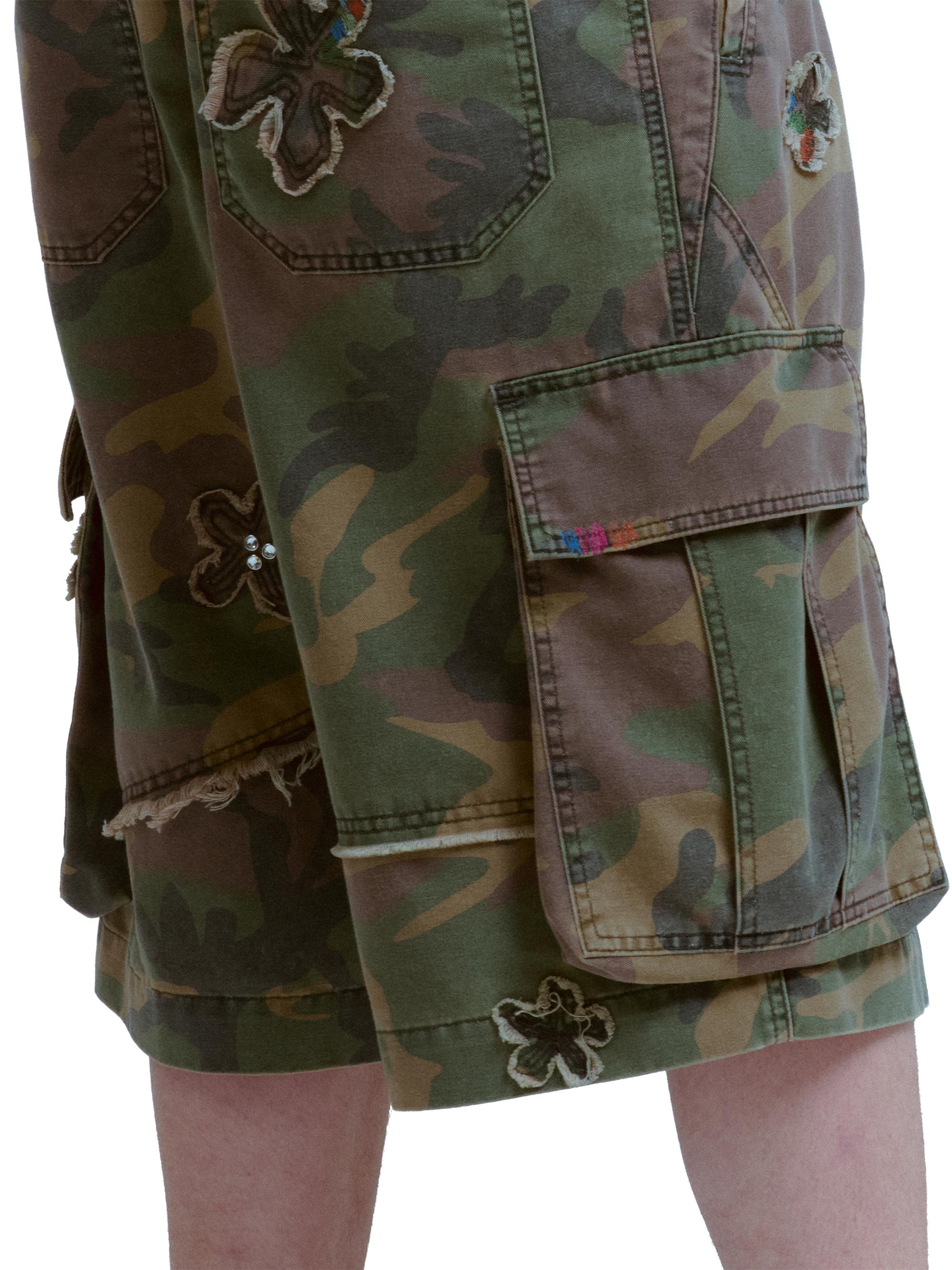 Nahmias Men's Floral-Appliqué Camo Cargo Shorts - Camo | Thumbnail 6